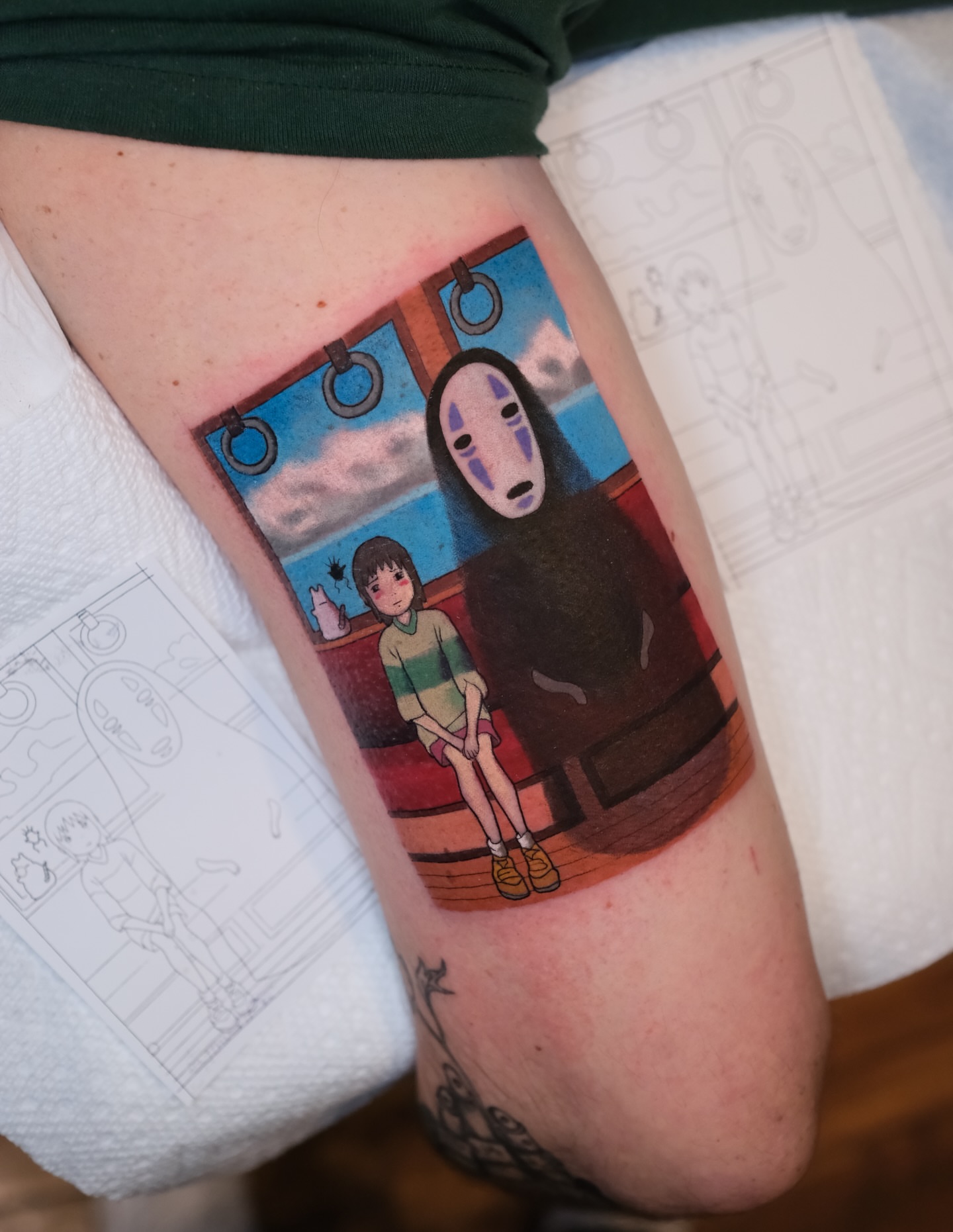 Tattoo by @coztic_tatt — anime