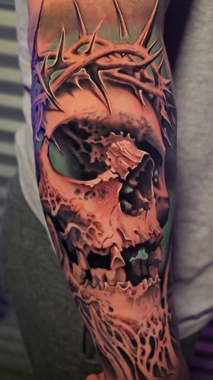 Tattoo by @gagecheesmantattoos — realism, dark_realism
