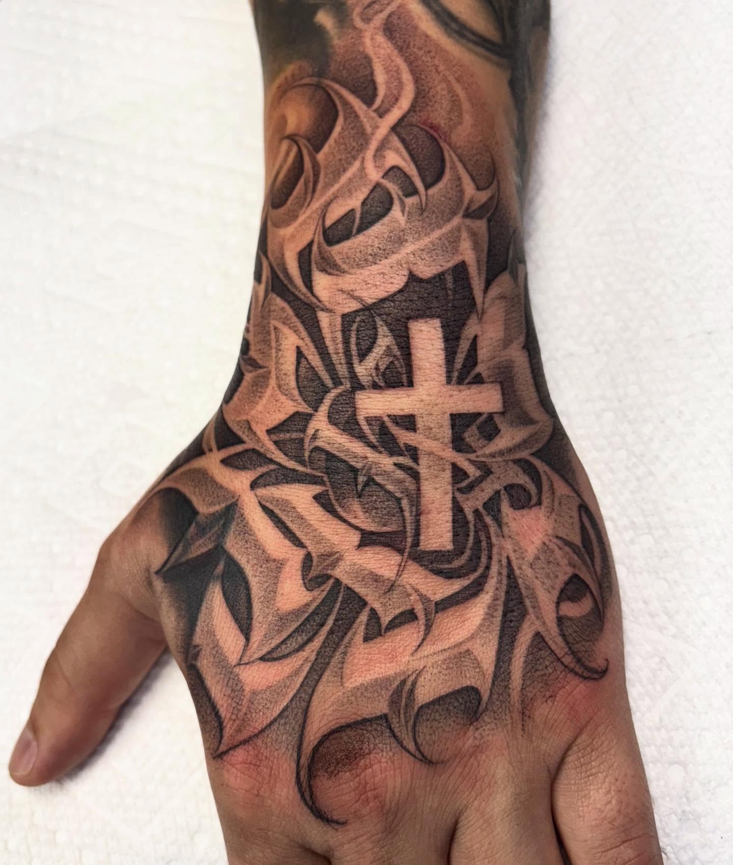 Tattoo by @ashtattooer — black_and_grey
