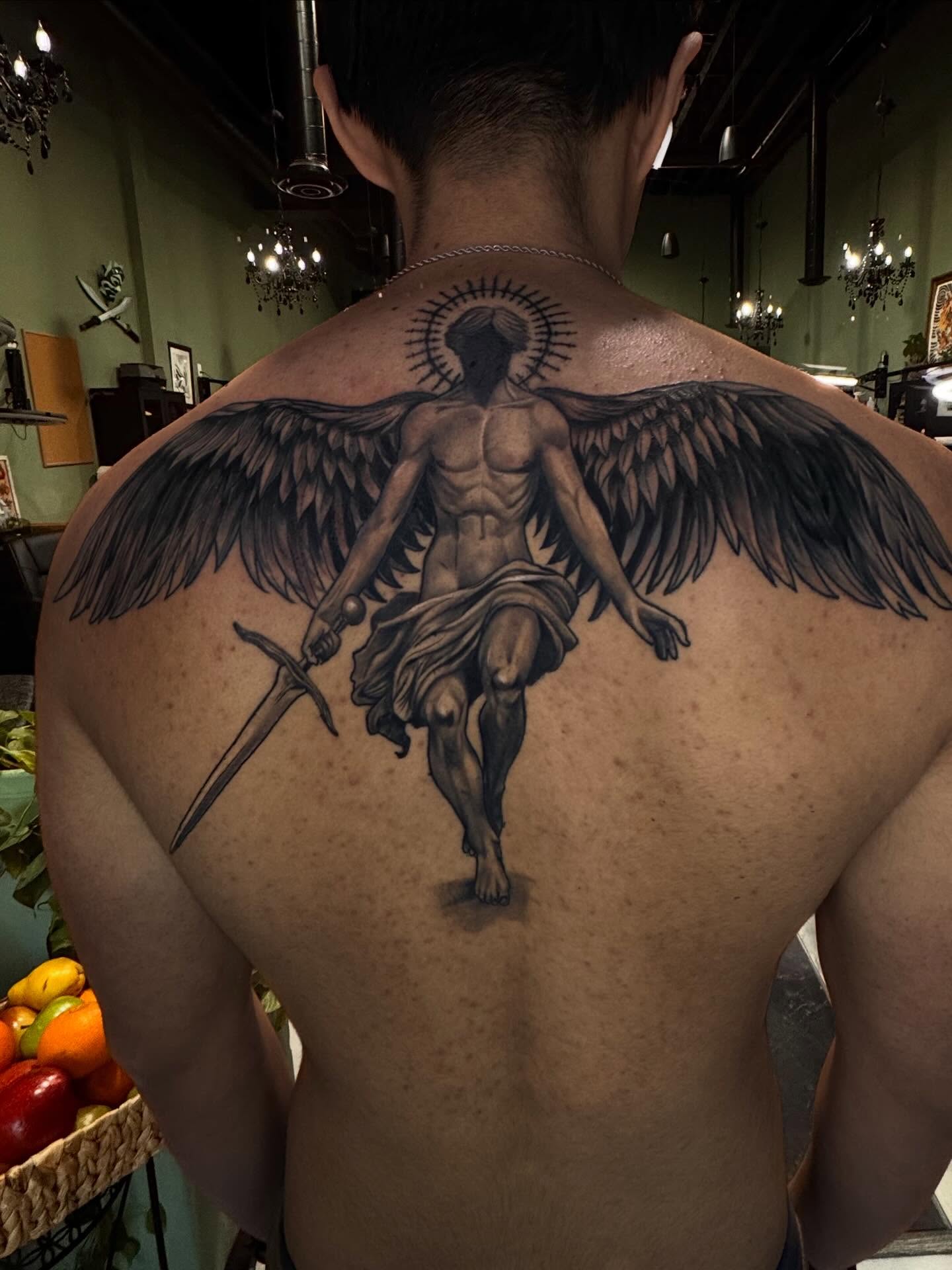Tattoo by @johntattoo29 — black_and_grey, realism