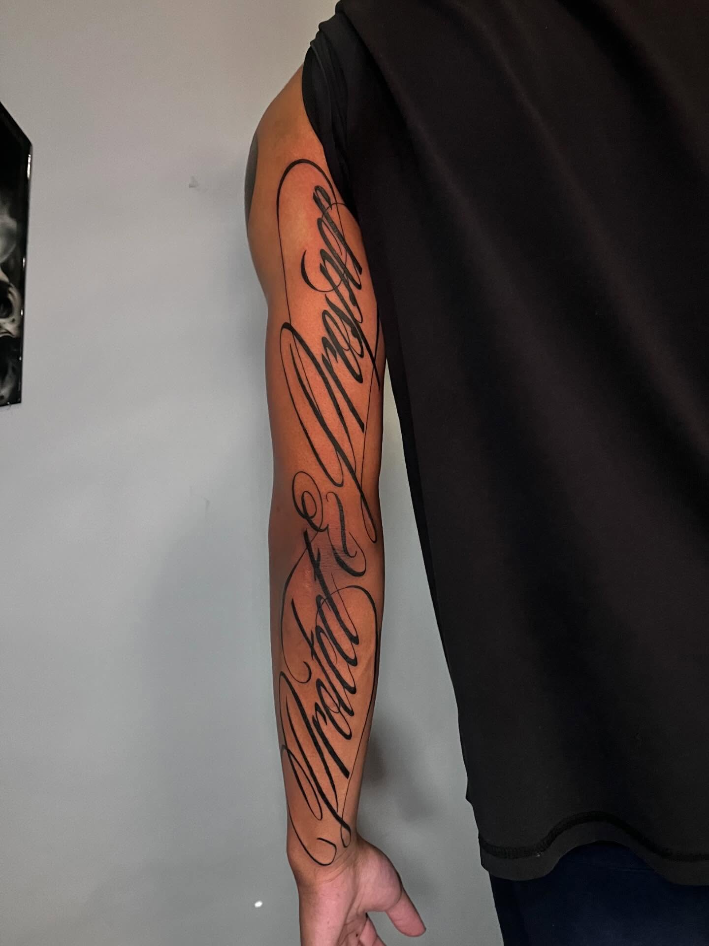 Tattoo by @inkprinc3ss — lettering_script