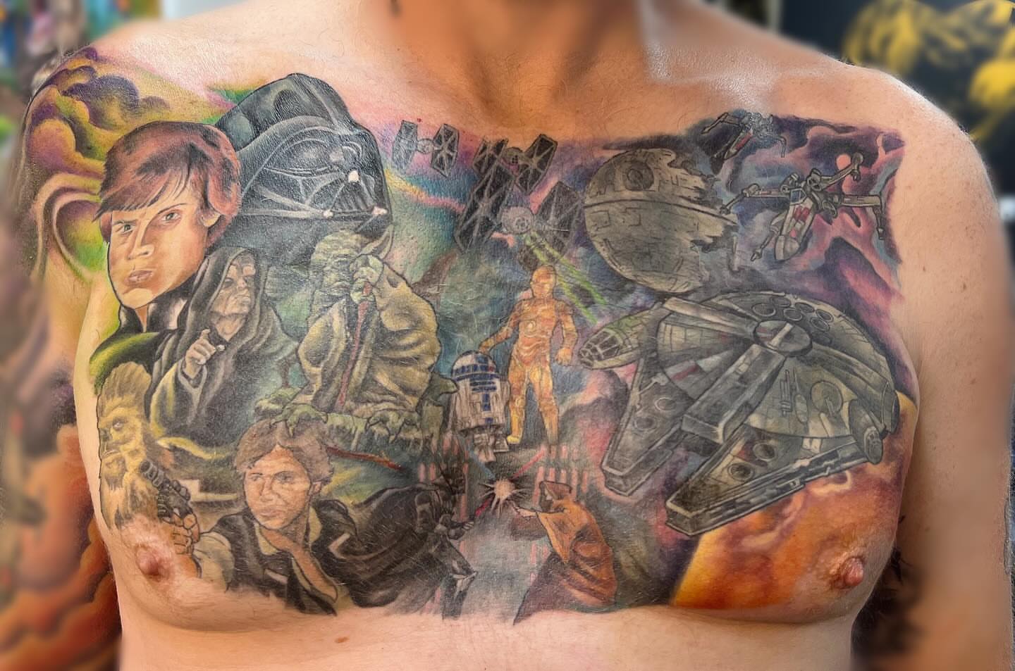 Tattoo by @seaninyourhead — realism, dotwork