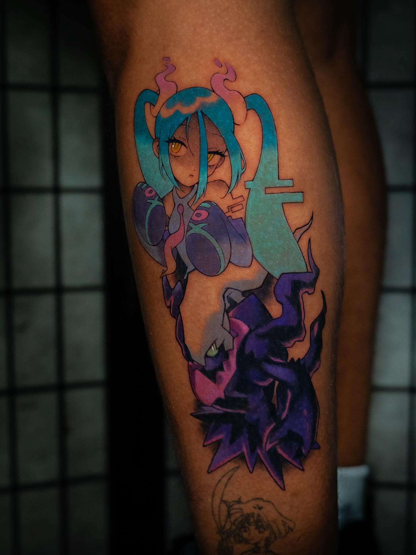 Tattoo by @parkiip — anime, illustrative