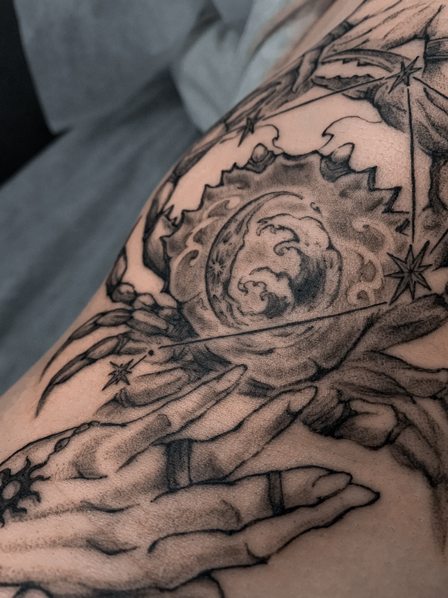 Tattoo by @__21.tattooworkerz__ — black_and_grey, realism