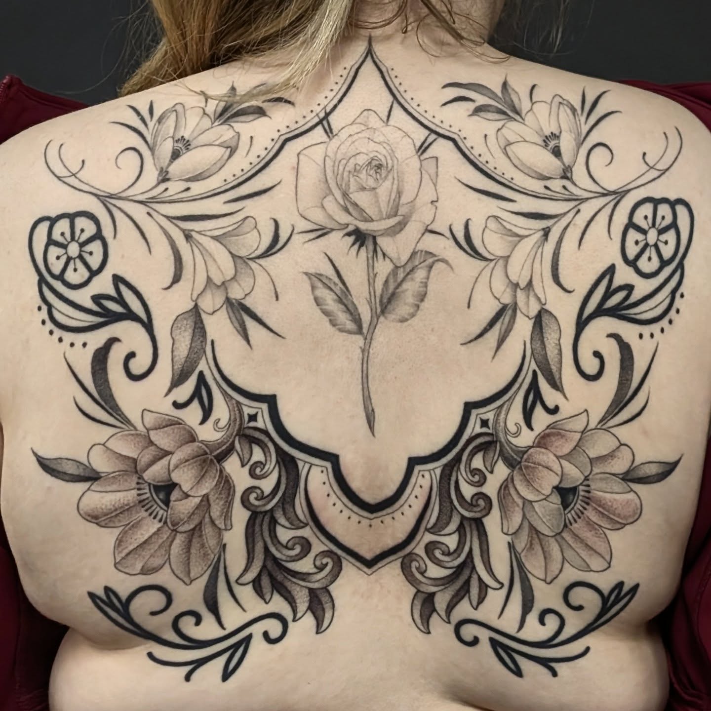 Tattoo by @spritesup β black_and_grey, ornamental