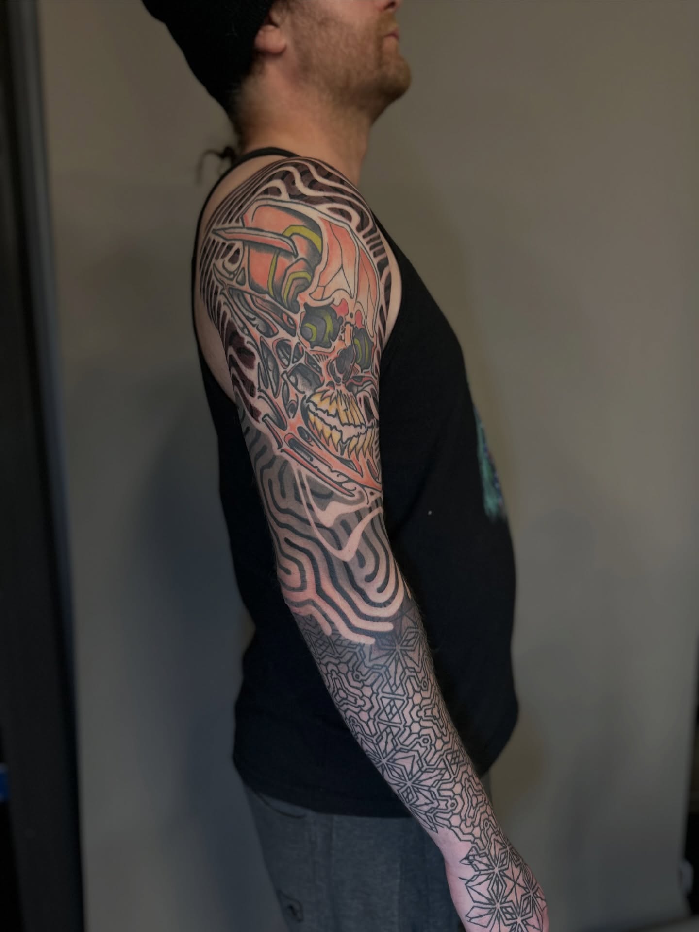 Tattoo by @cassadybell — american_traditional, geometric