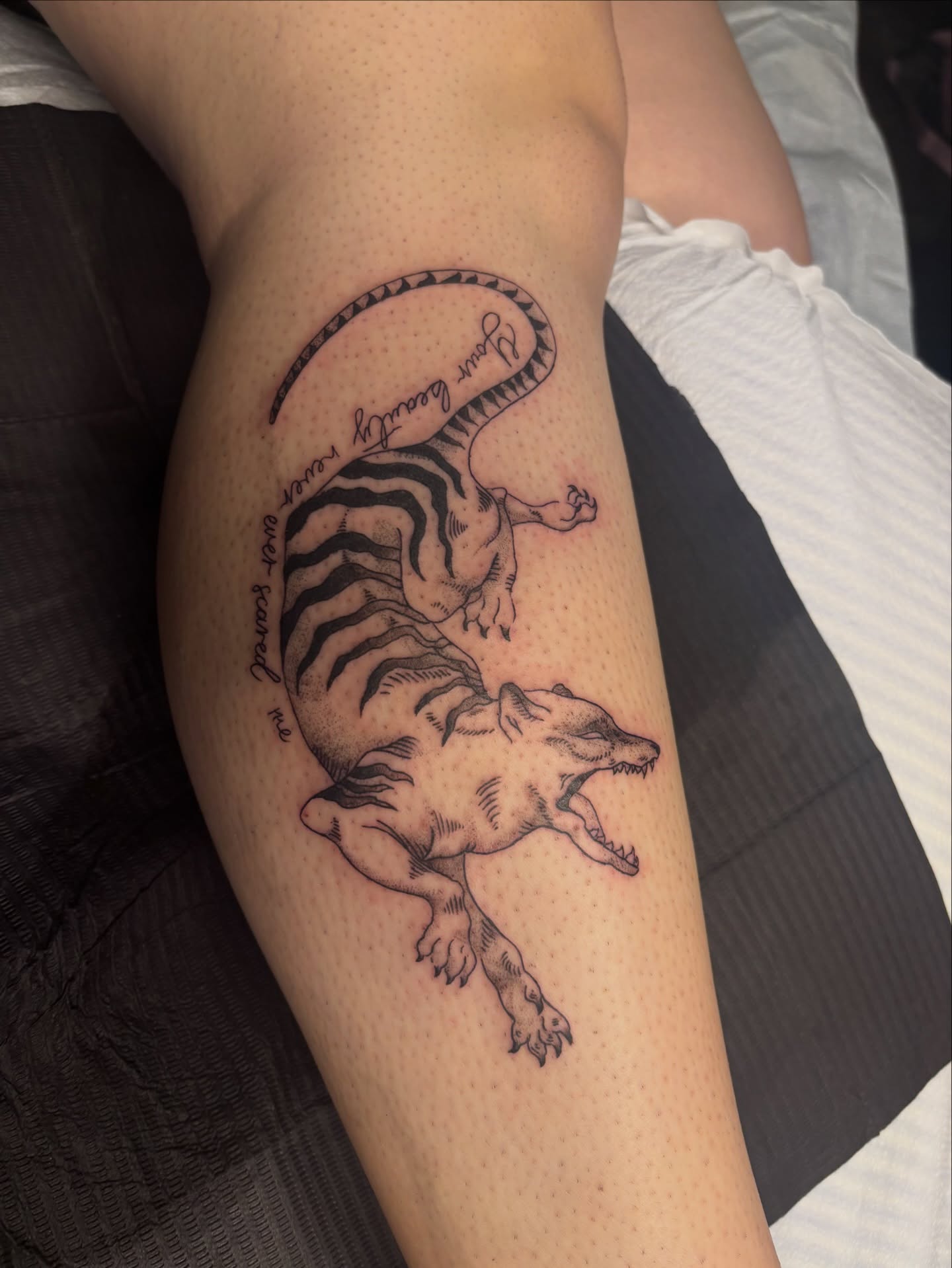 Tattoo by @fernwilds_tattoo โ black_and_grey