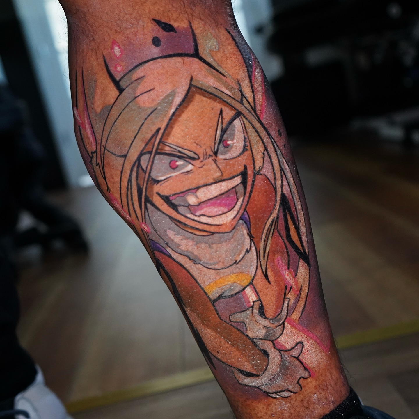 Tattoo by @blasianj.ink — anime