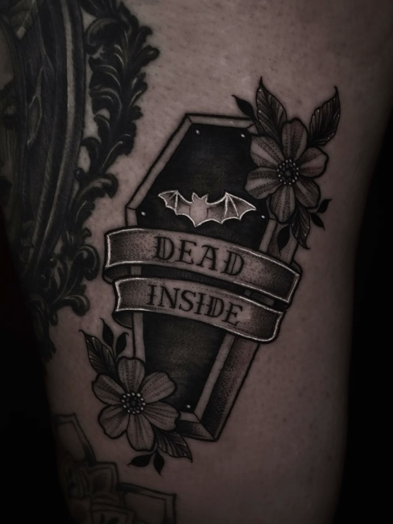 Tattoo by @kasey.tattoos โ black_and_grey