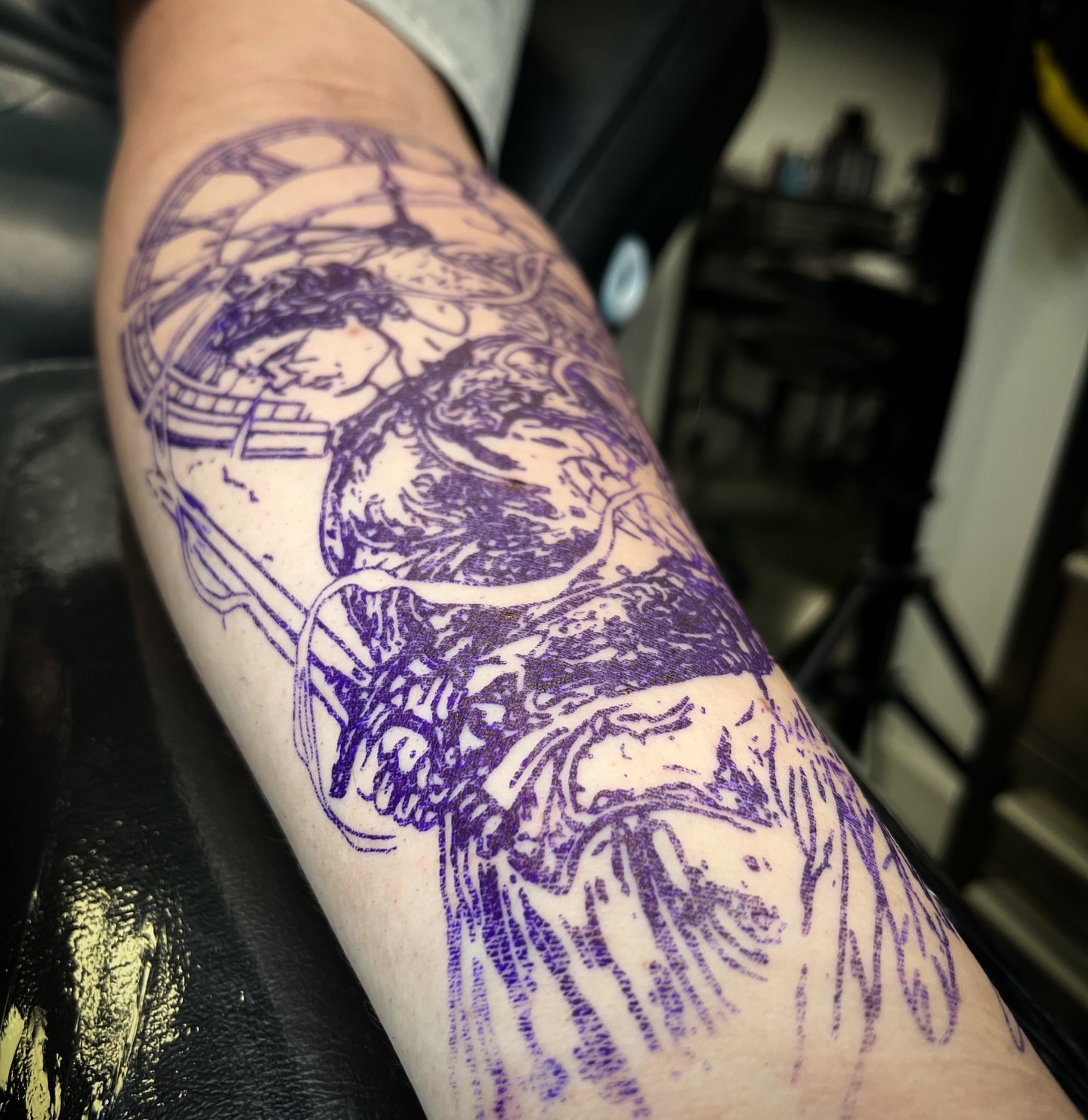 Tattoo by @jessef_tattoo — black_and_grey