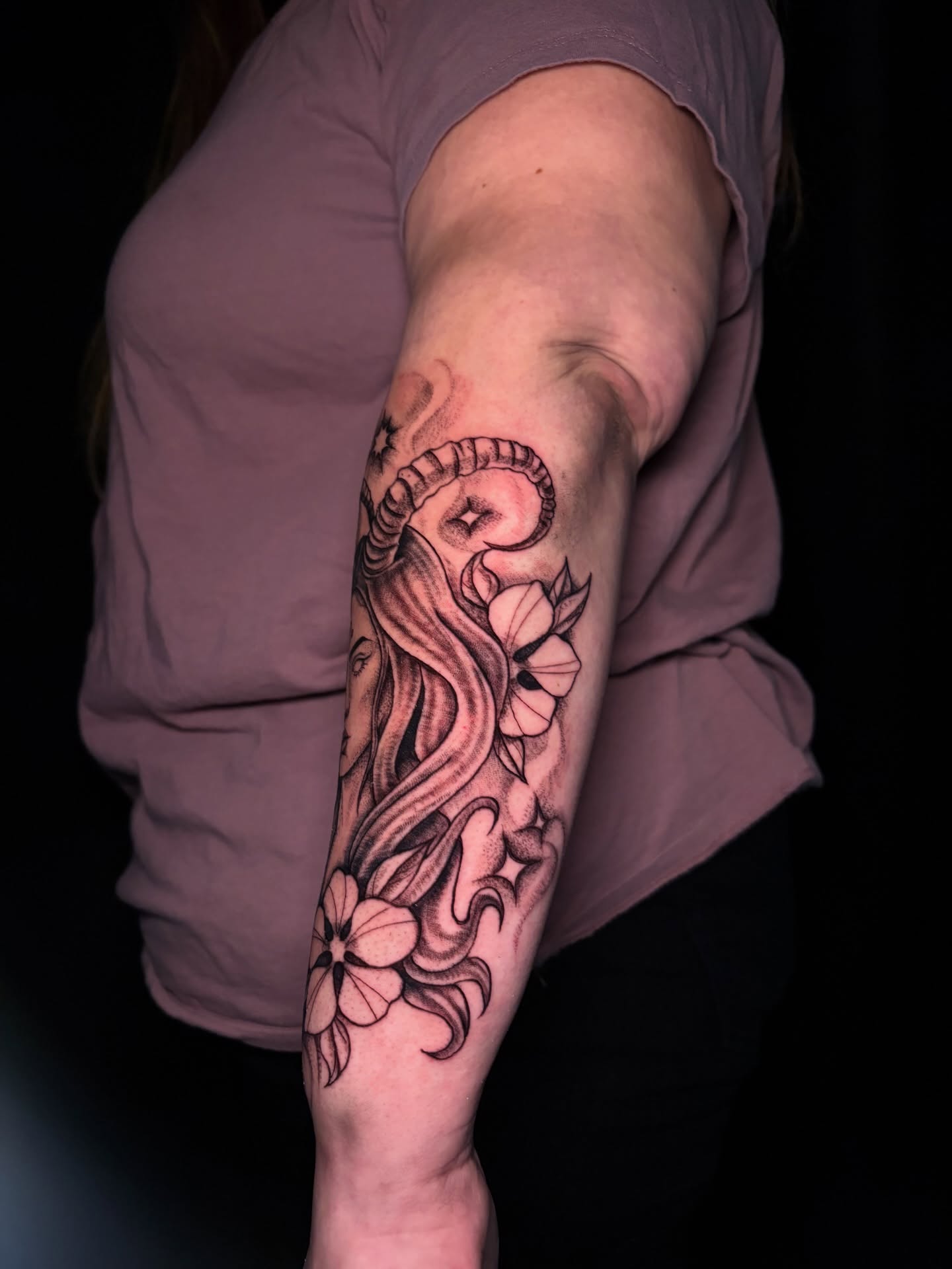 Tattoo by @angeline.tattoo — black_and_grey