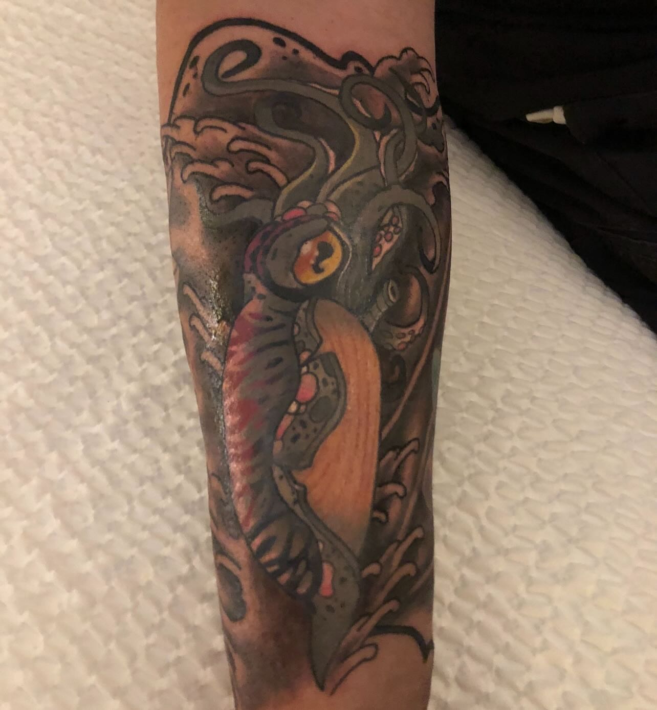 Tattoo by @tattoosbyteri — american_traditional, dotwork