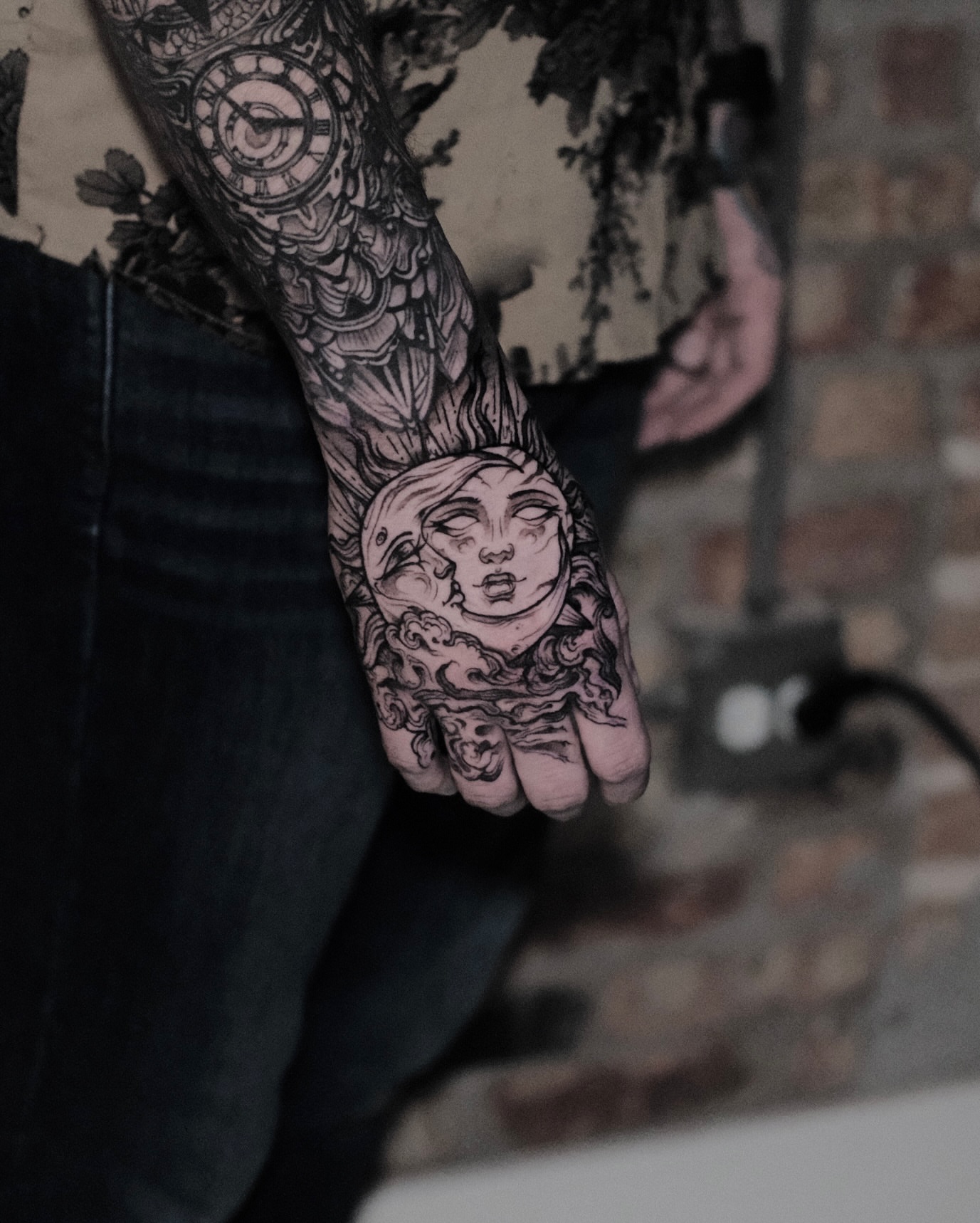 Tattoo by @hellbunnytattoos — black_and_grey