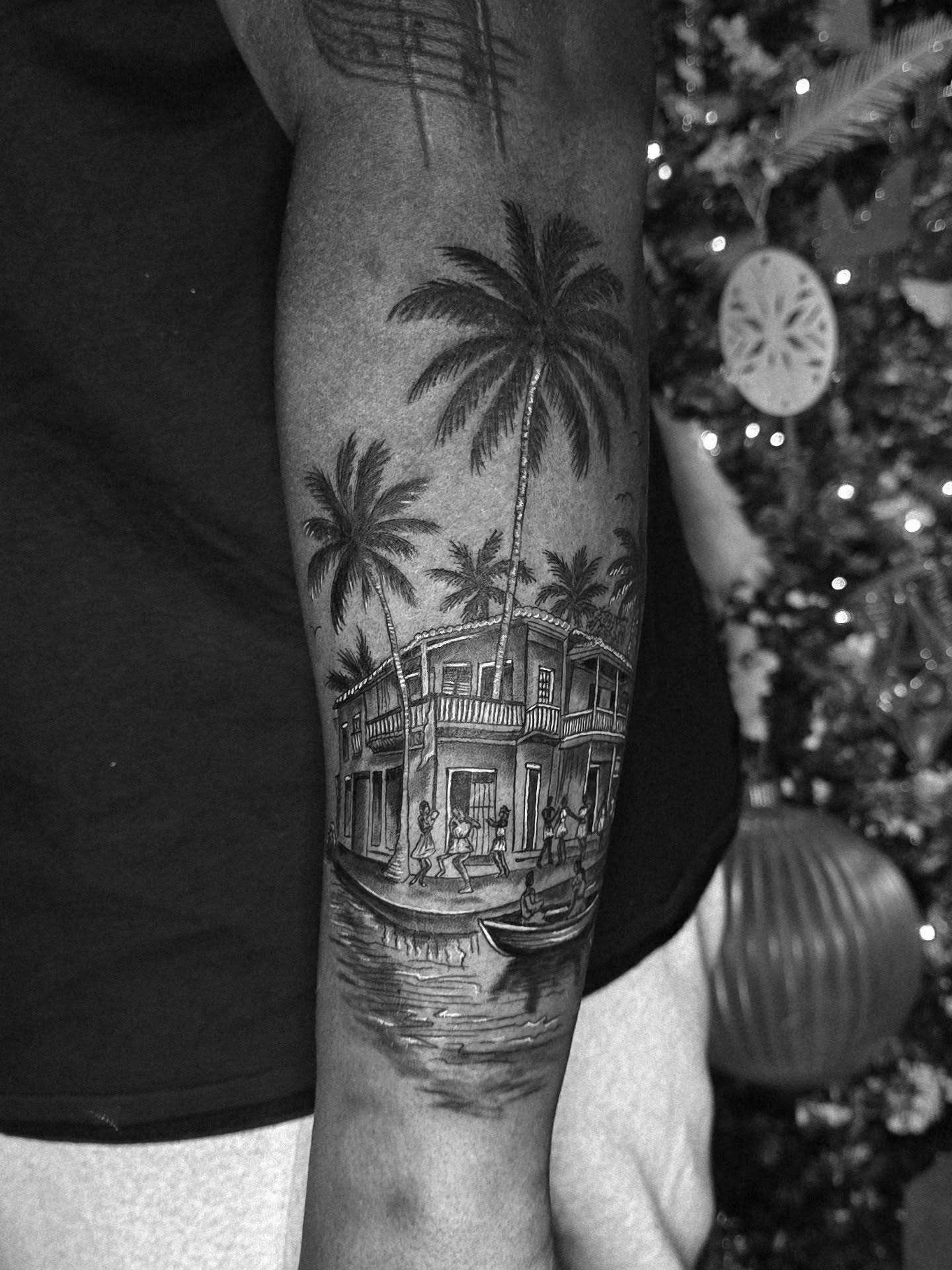 Tattoo by @santostefano.tattoo โ black_and_grey, realism
