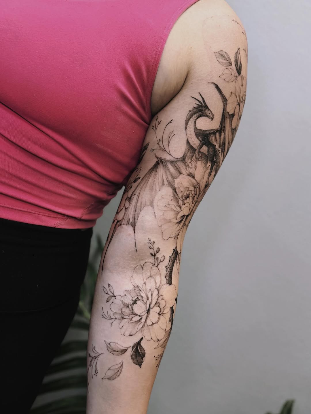 Tattoo by @angel.flow144 — fine_line, black_and_grey