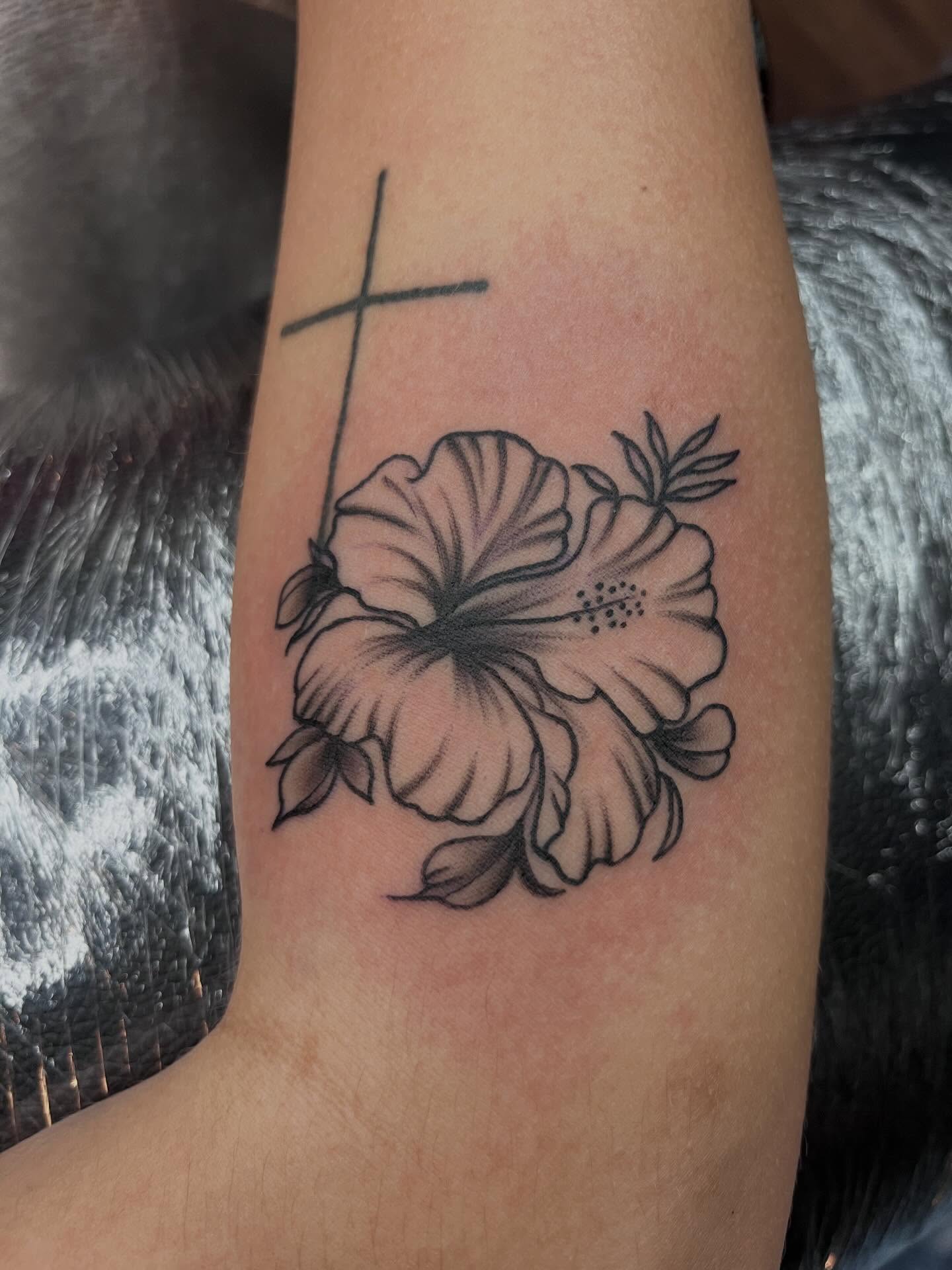 Tattoo by @mischiefinkparlor18 — black_and_grey