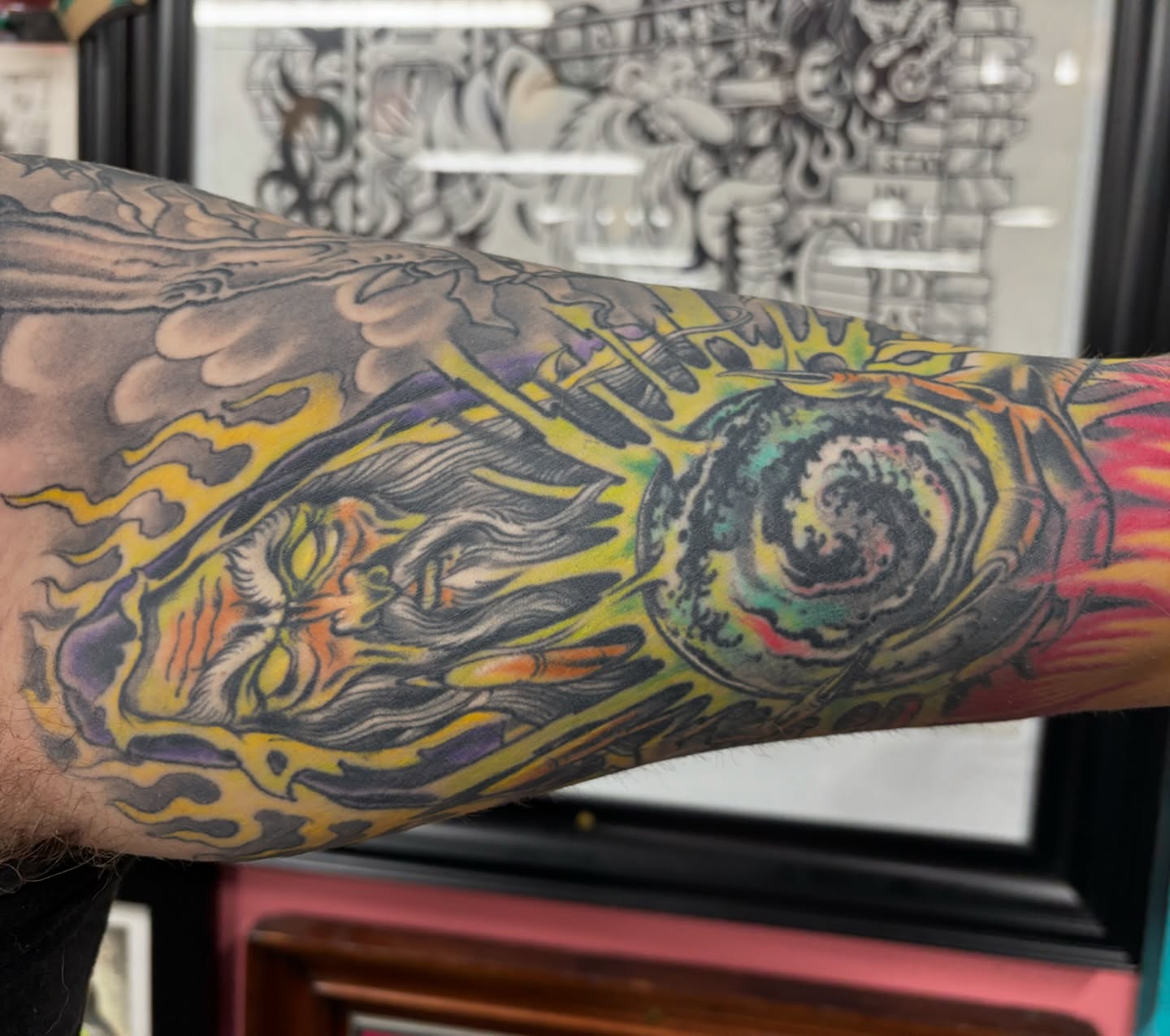 Japanese irezumi japanese irezumi tattoo on the forearm by Cody Wallenius, Merrillville, Indiana