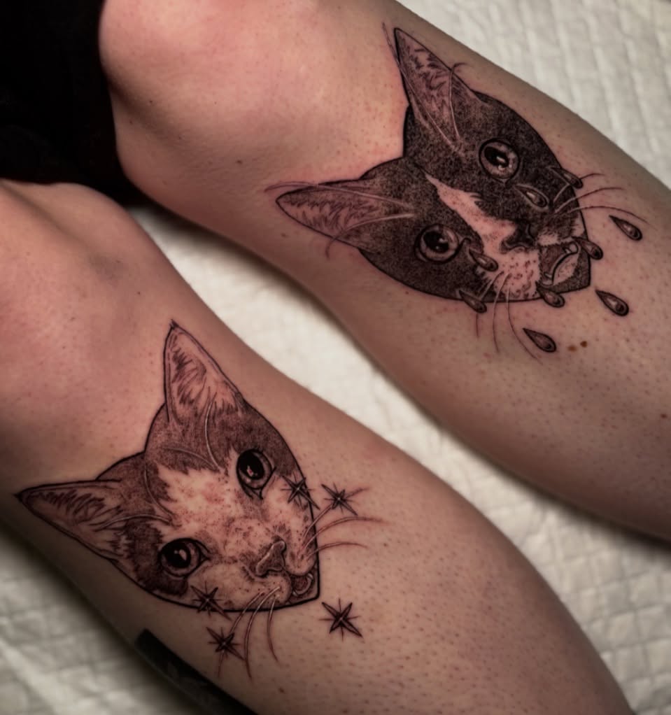 Tattoo by @eujeanmean — dotwork, realism