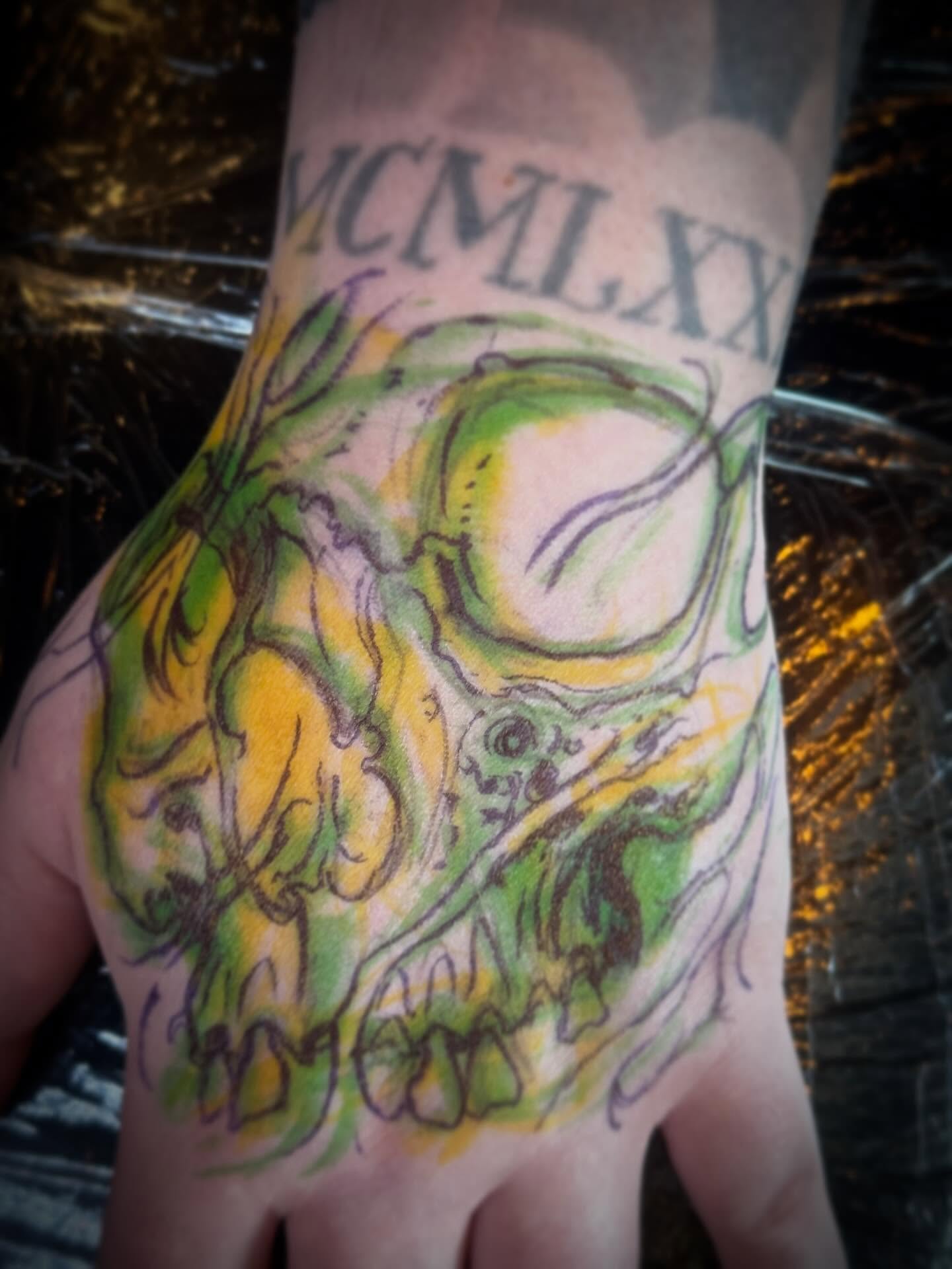 Tattoo by @dominicholmes_art — new_school, surrealism