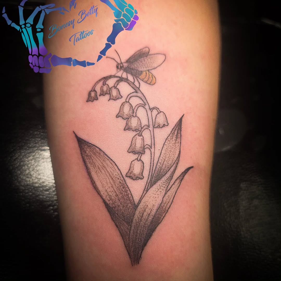 Tattoo by @bonesybettystattoos — black_and_grey, fine_line