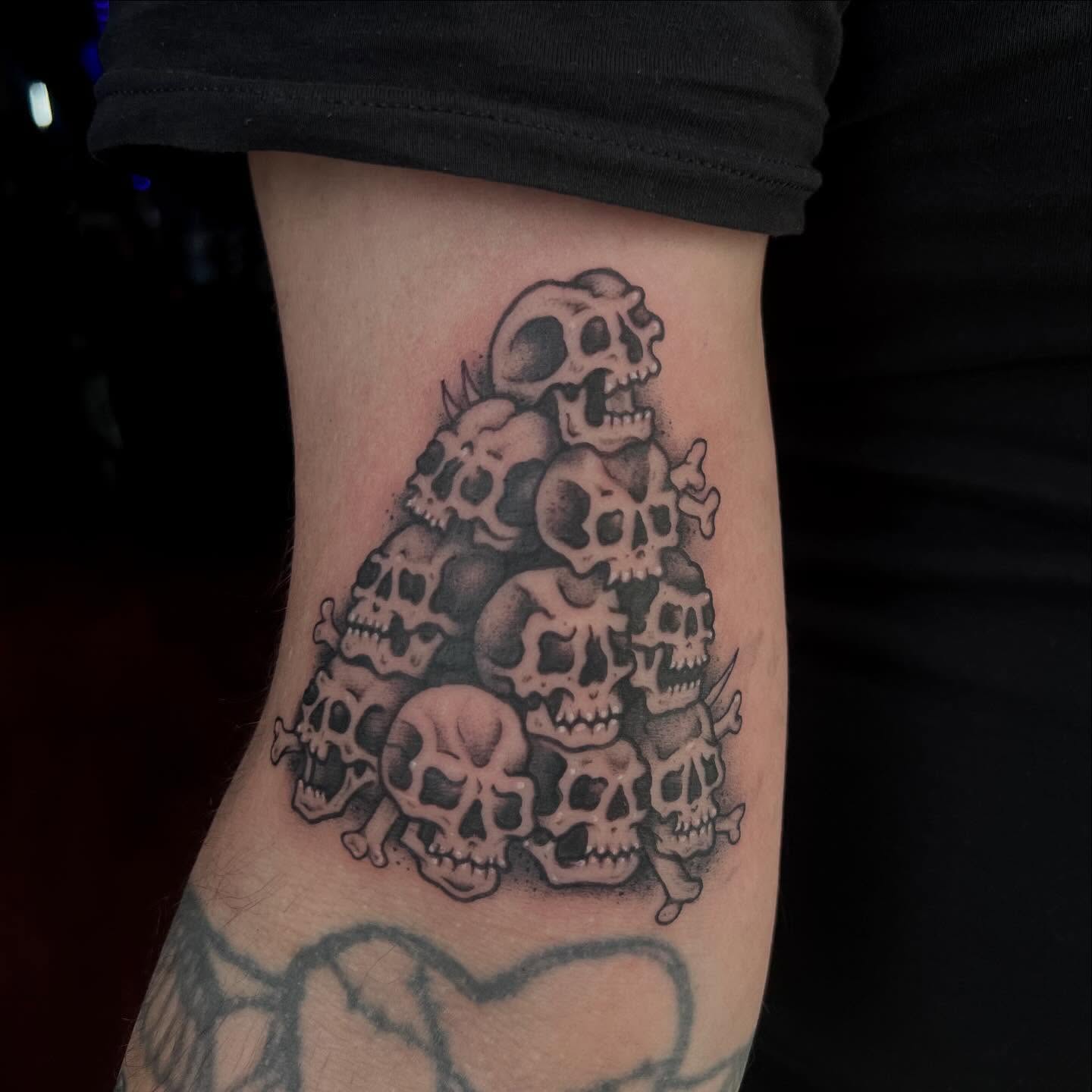 Tattoo by @artbyady — black_and_grey