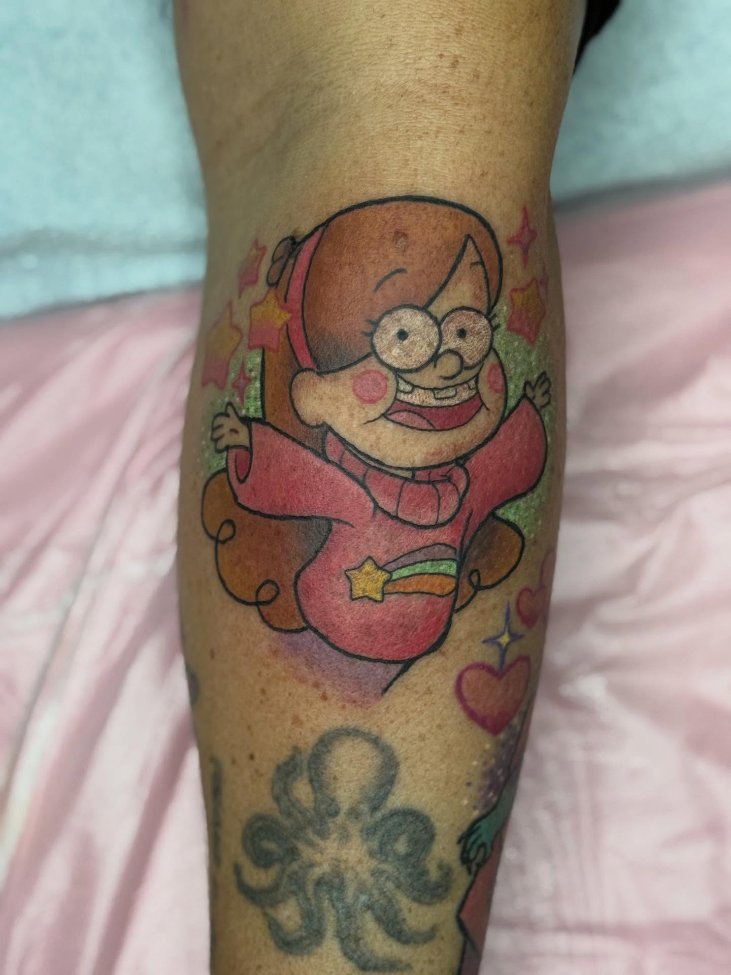 Lisa griffin anime tattoo on the forearm by Bry