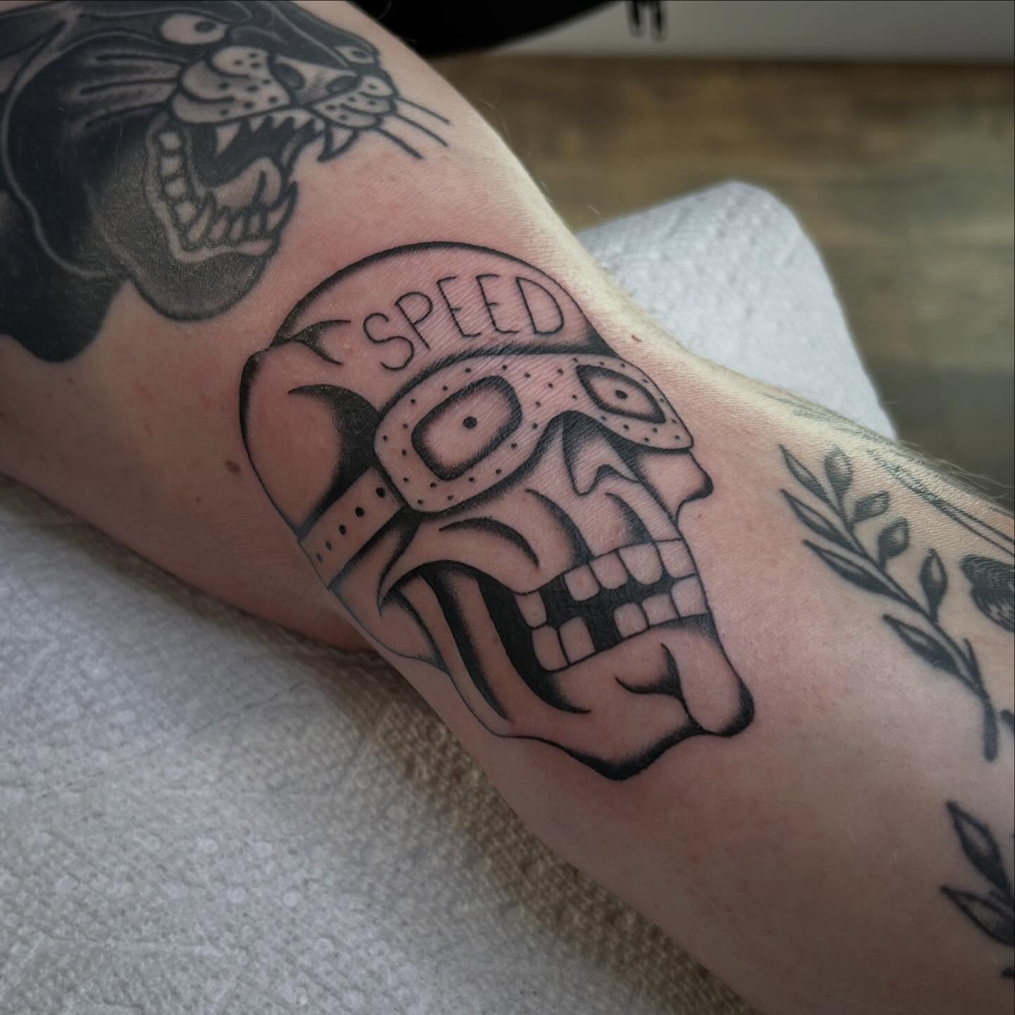 Tattoo by @moosetattooer β black_and_grey