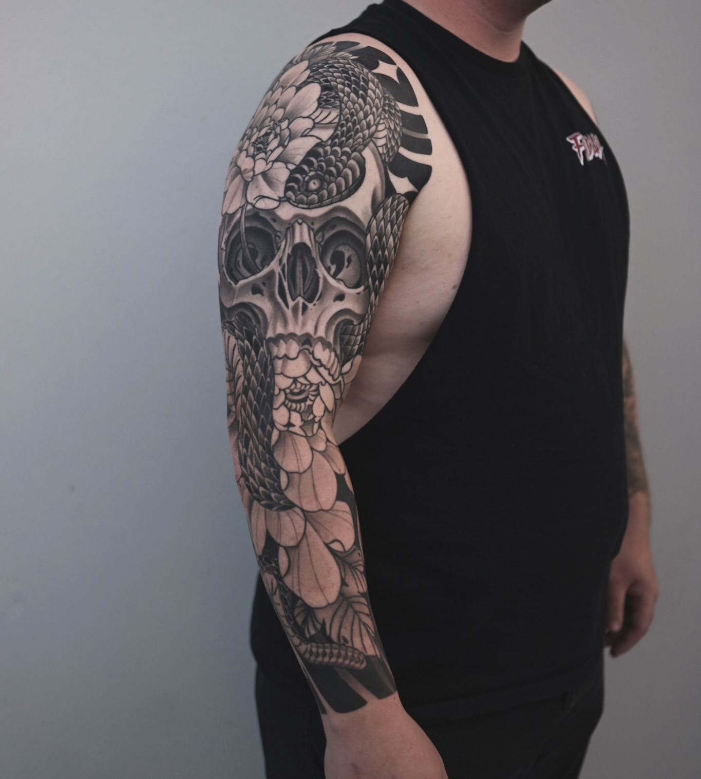 Tattoo by @ry_spence — black_and_grey, realism
