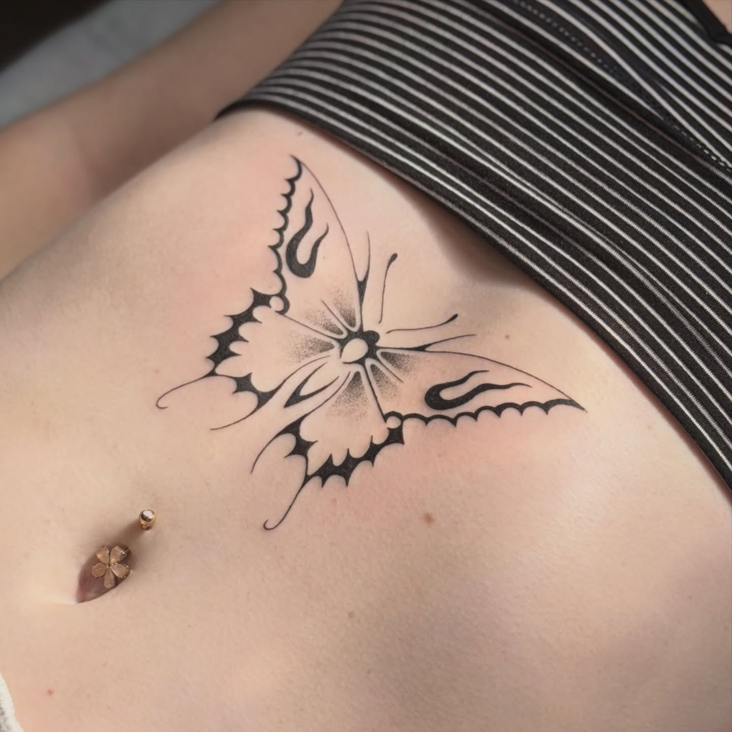 Tattoo by @fleabagtattoos — black_and_grey