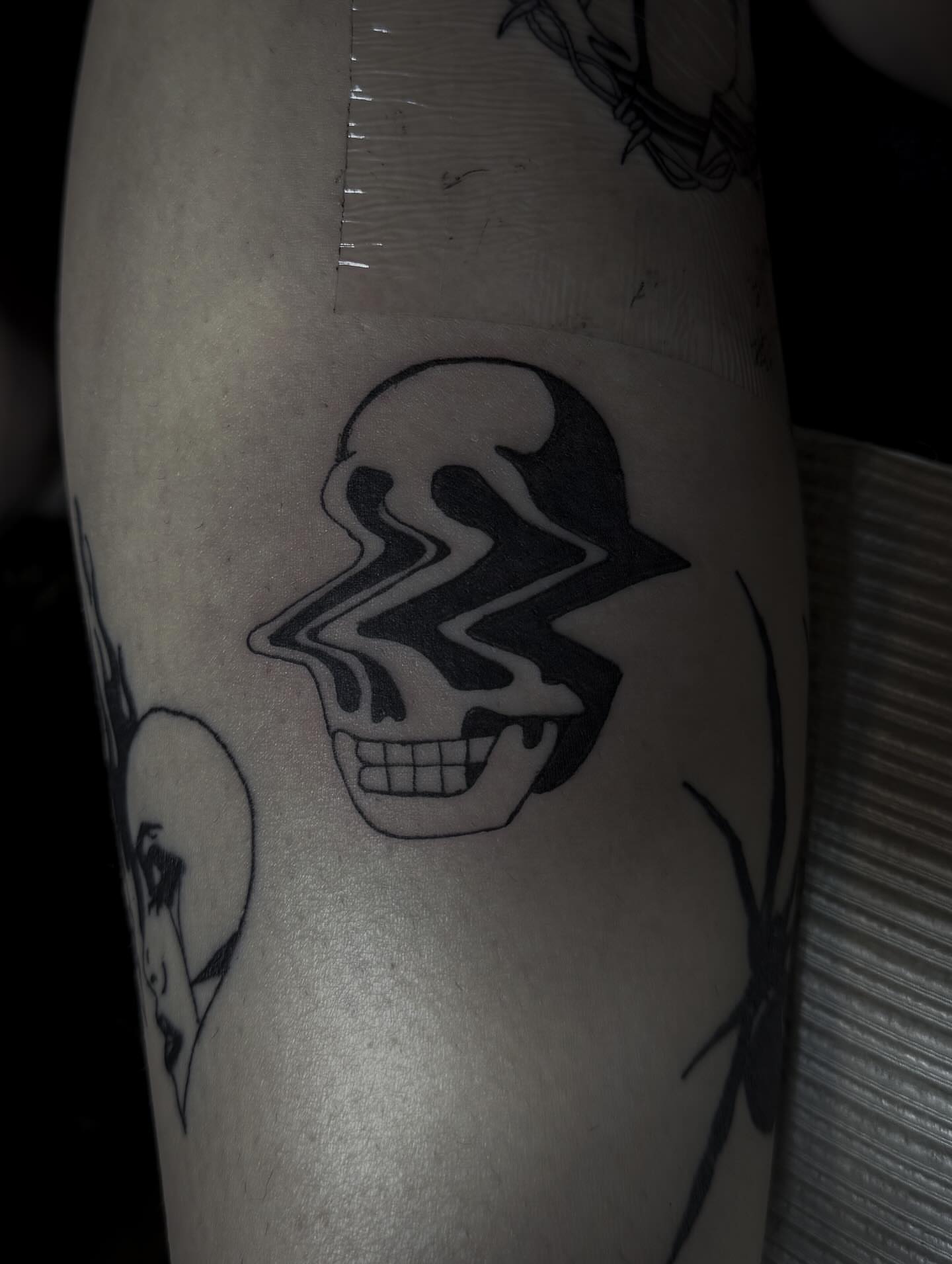 Skull black and grey tattoo on the forearm by ☆ ciara ☆
