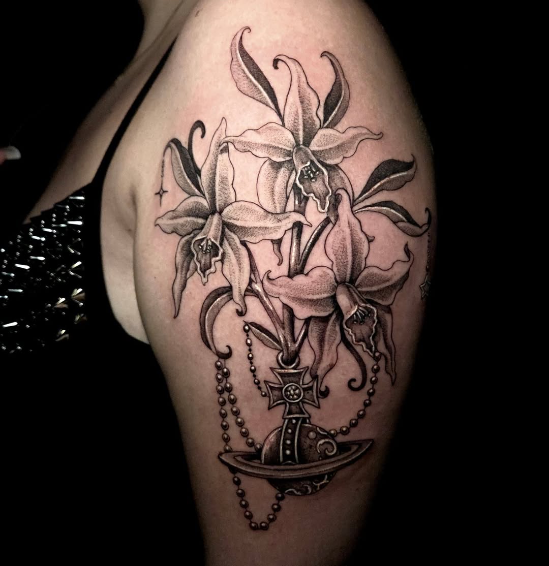 Tattoo by @sydneypaigetattoos — realism, black_and_grey