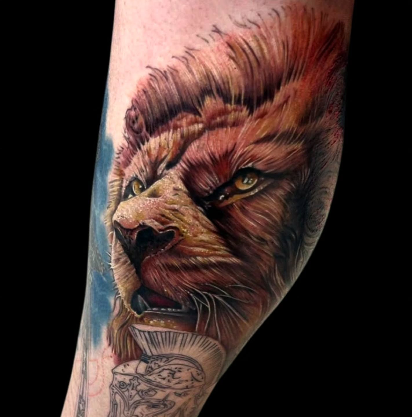 Lion realism tattoo on the forearm by 𝐍𝐄𝐗'𝐒 𝐈𝐍𝐊 🇨🇺, Tampa