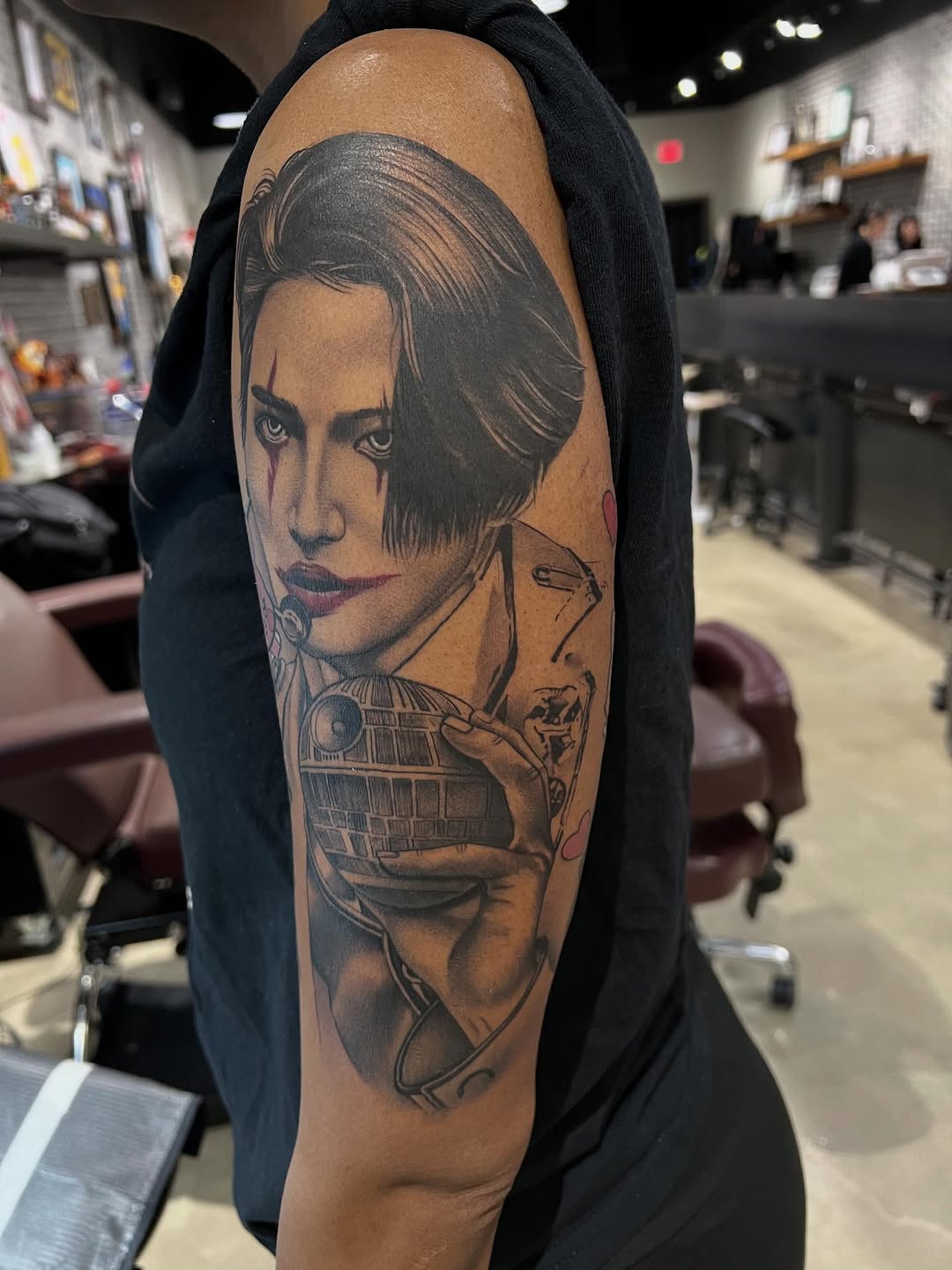 Tattoo by @sausagekingtattoos — realism, black_and_grey