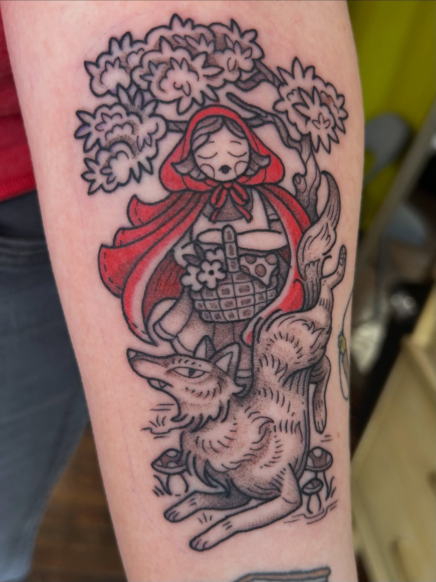 Tattoo by @sadiebartchtattoos — american_traditional, black_and_grey
