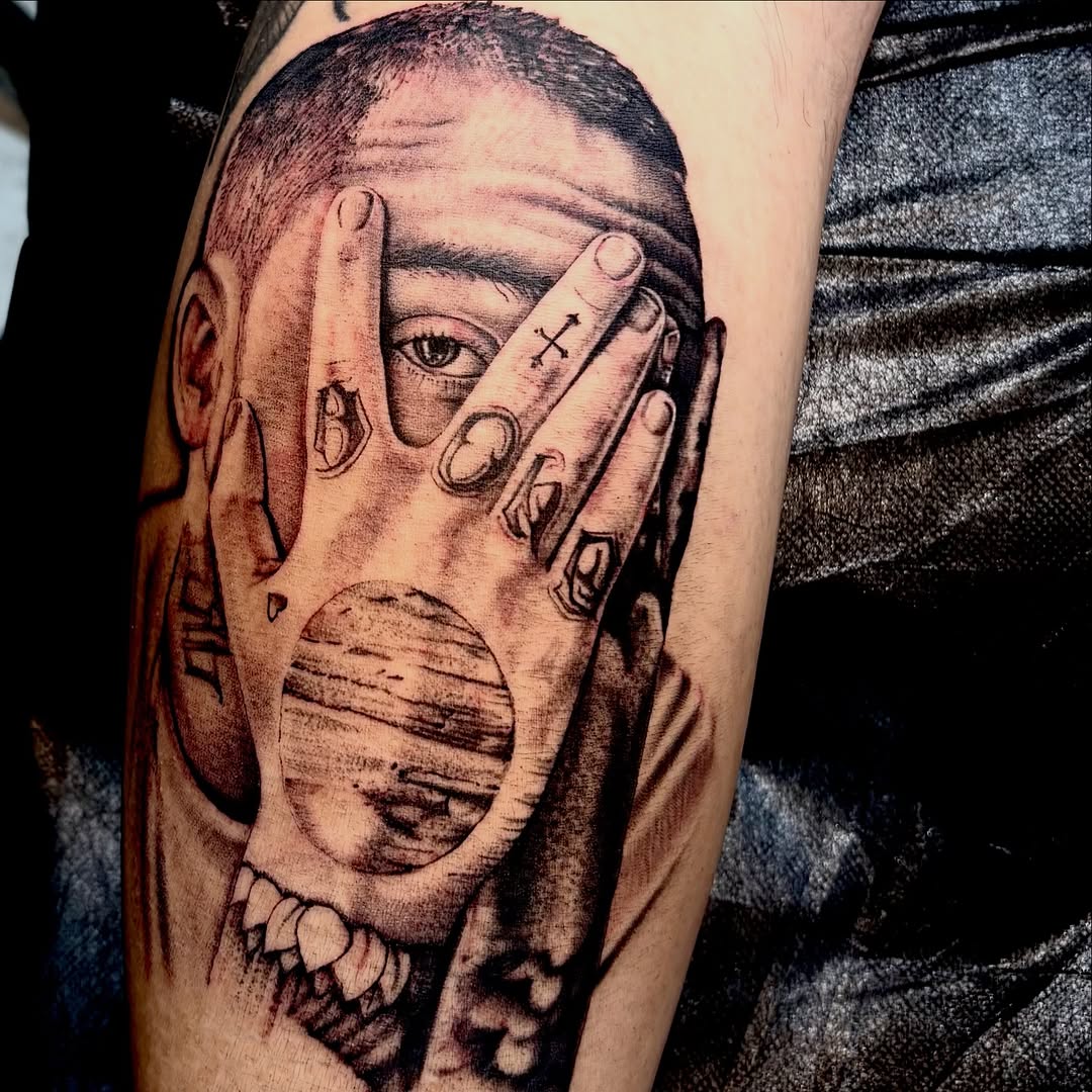 Tattoo by @morgue_ink โ realism, black_and_grey