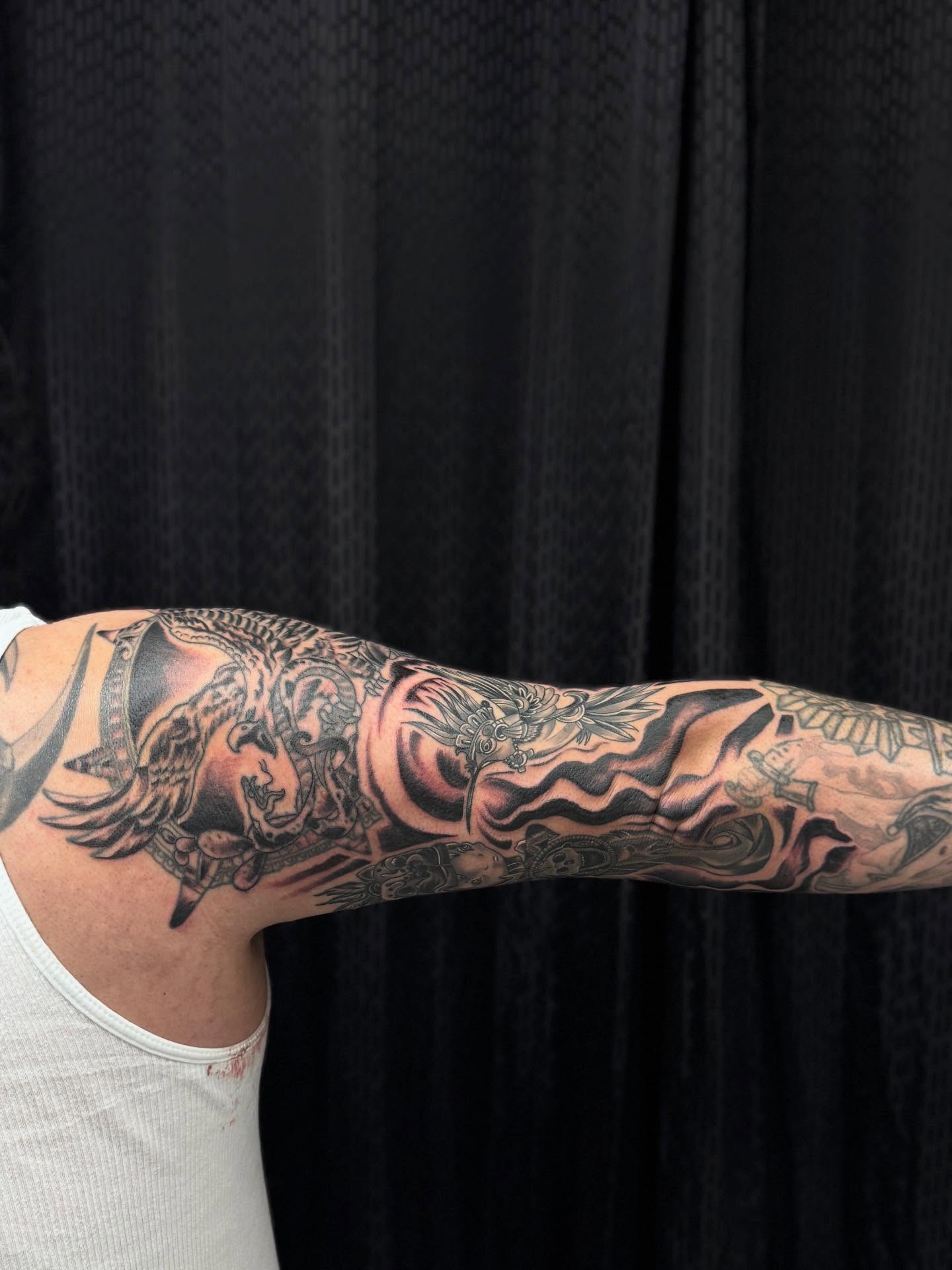 Sailor jerry American traditional tattoo on the forearm by Jacob - Tattoo Artist
