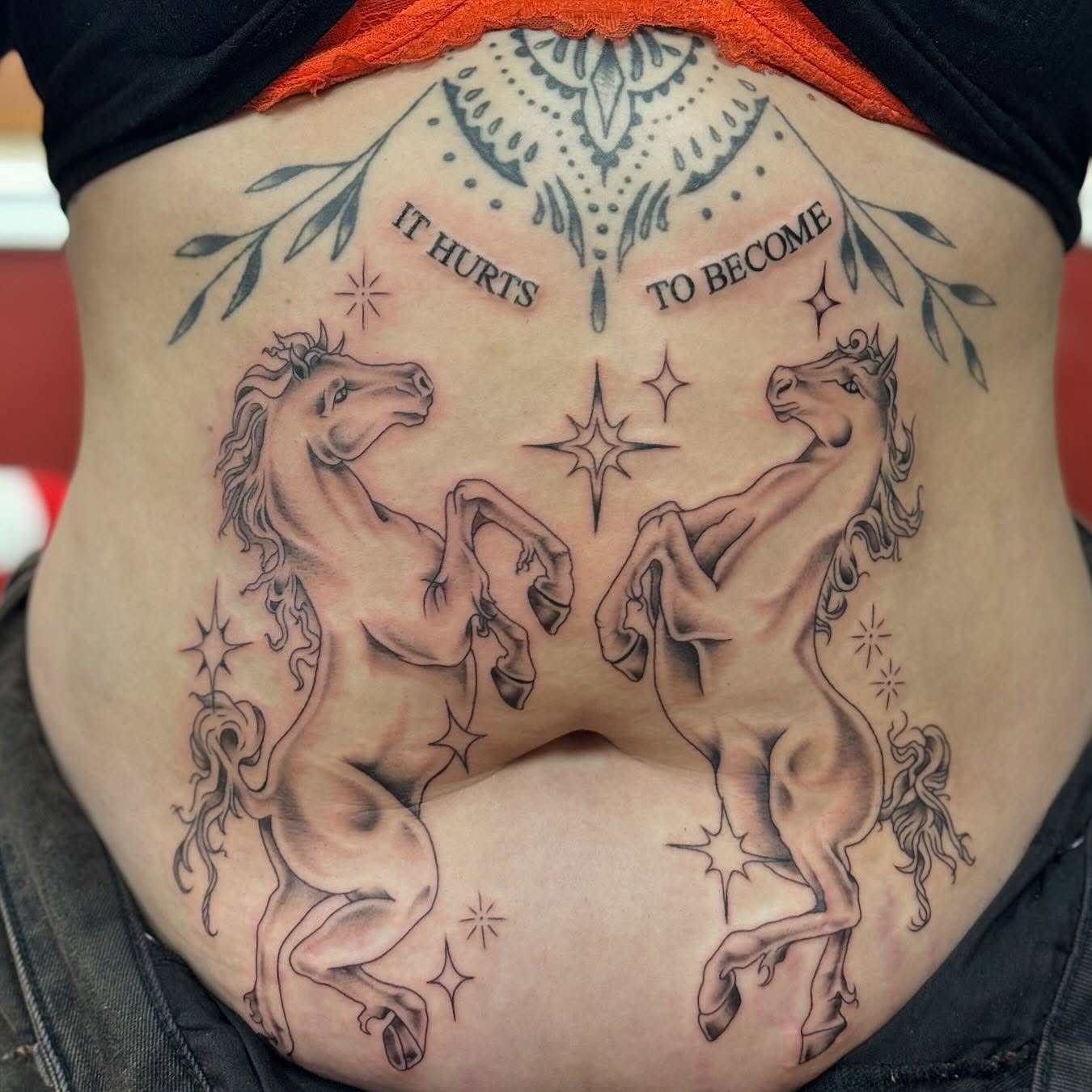 Tattoo by @luckyloutattoos — black_and_grey