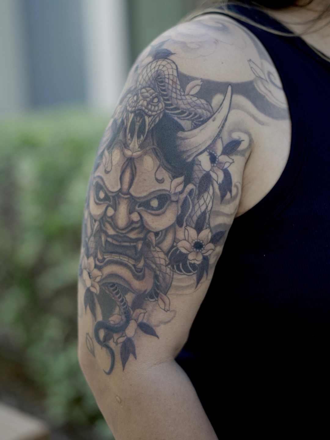 Tattoo by @david_ensoink — japanese_irezumi, black_and_grey