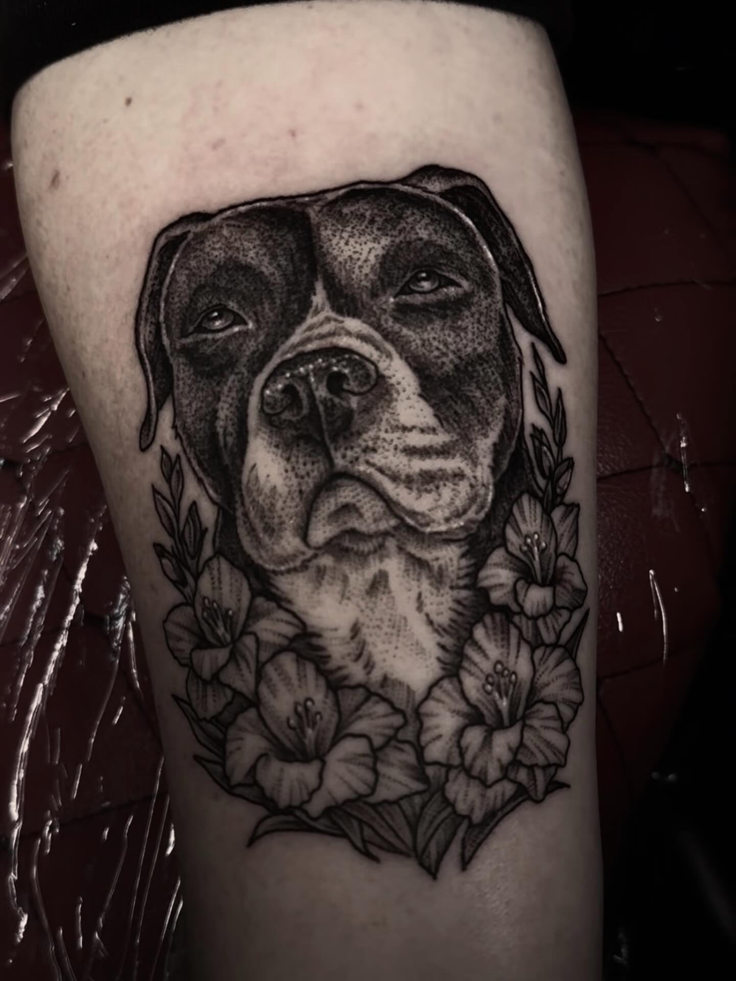 Tattoo by @kasey.tattoos โ dotwork, realism
