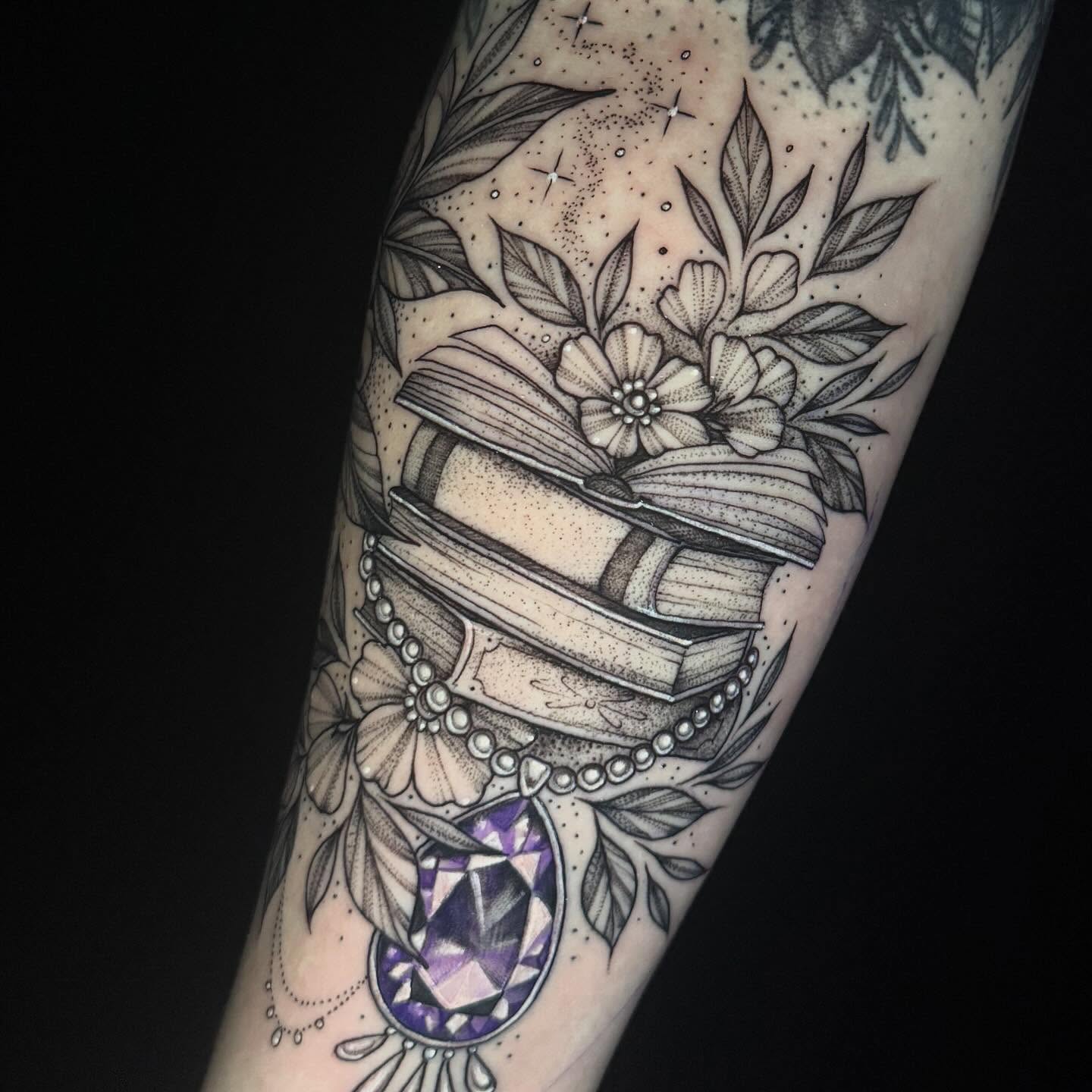 Tattoo by @cascourt — dotwork, black_and_grey