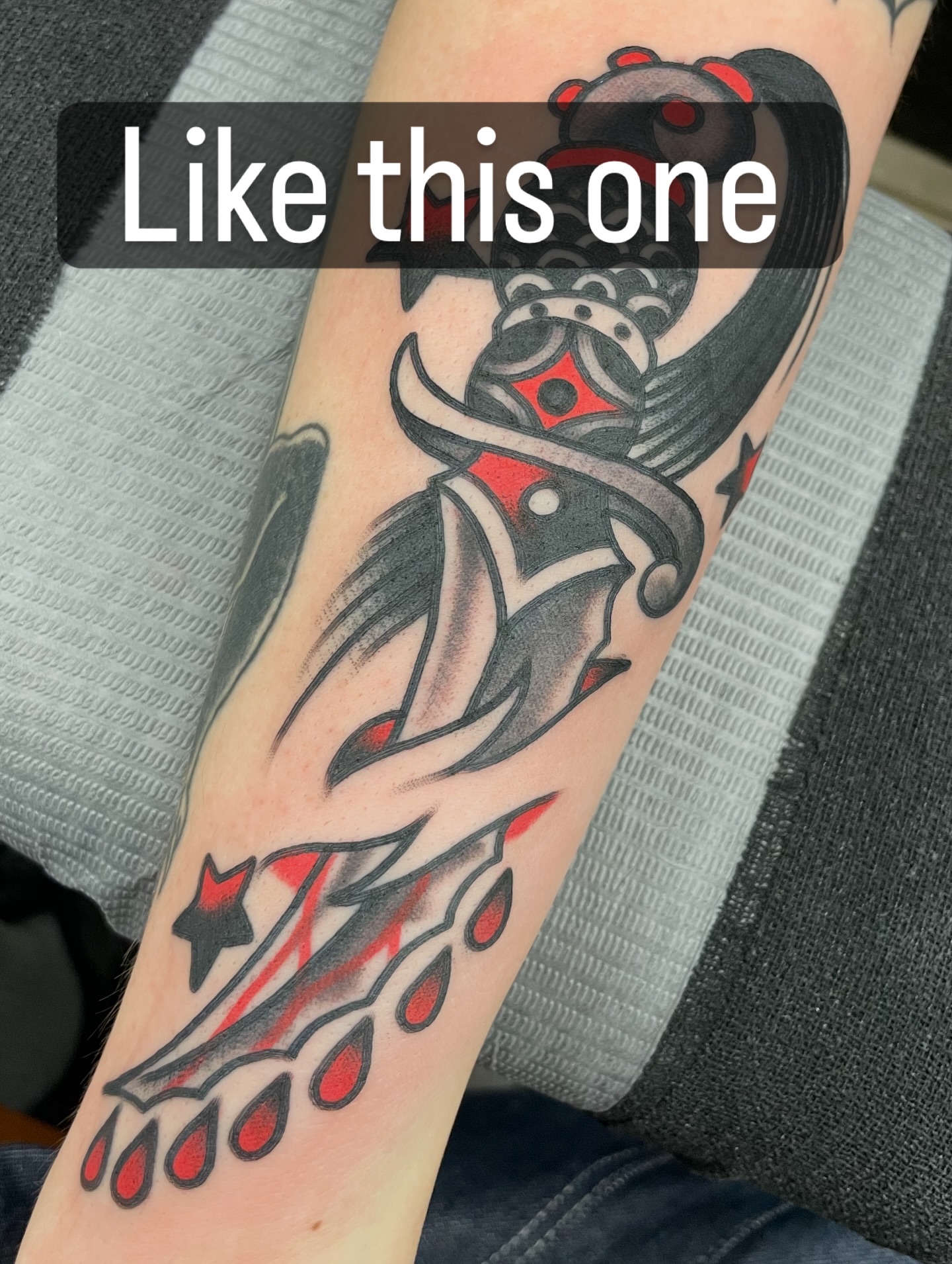 King American traditional tattoo on the forearm by matt nelson