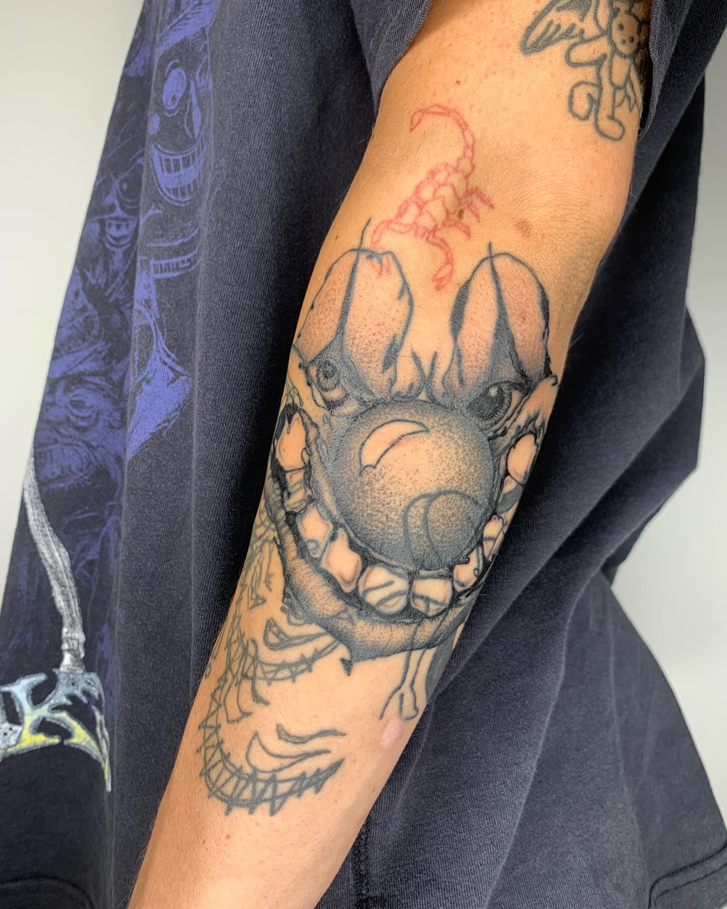 Tattoo by @madonna_the_slut — dotwork, realism