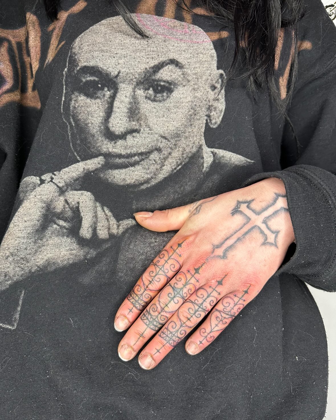 Tattoo by @madonna_the_slut — black_and_grey