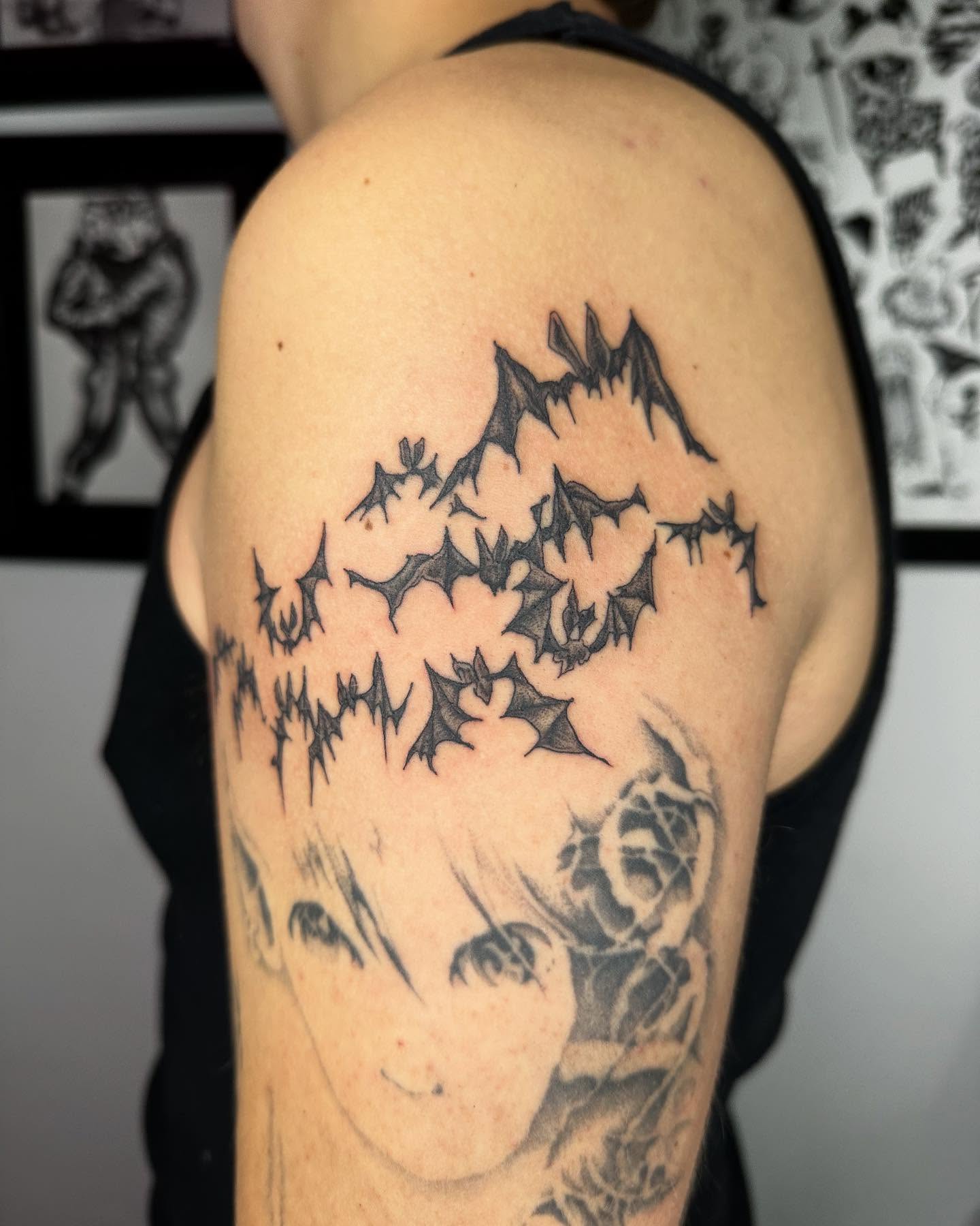 Tattoo by @madonna_the_slut — black_and_grey
