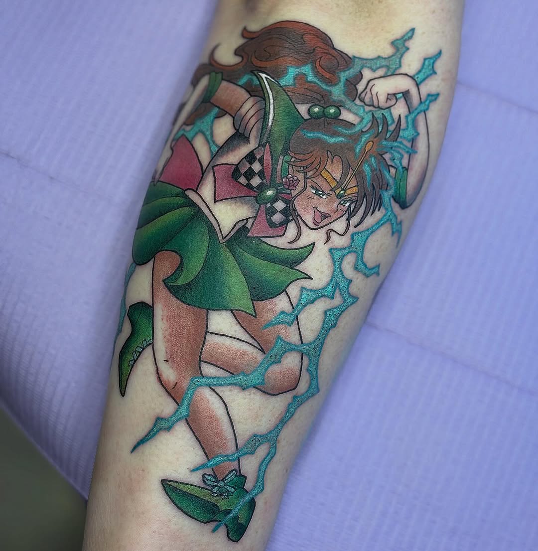 Tattoo by @brynntattoos — anime, new_school