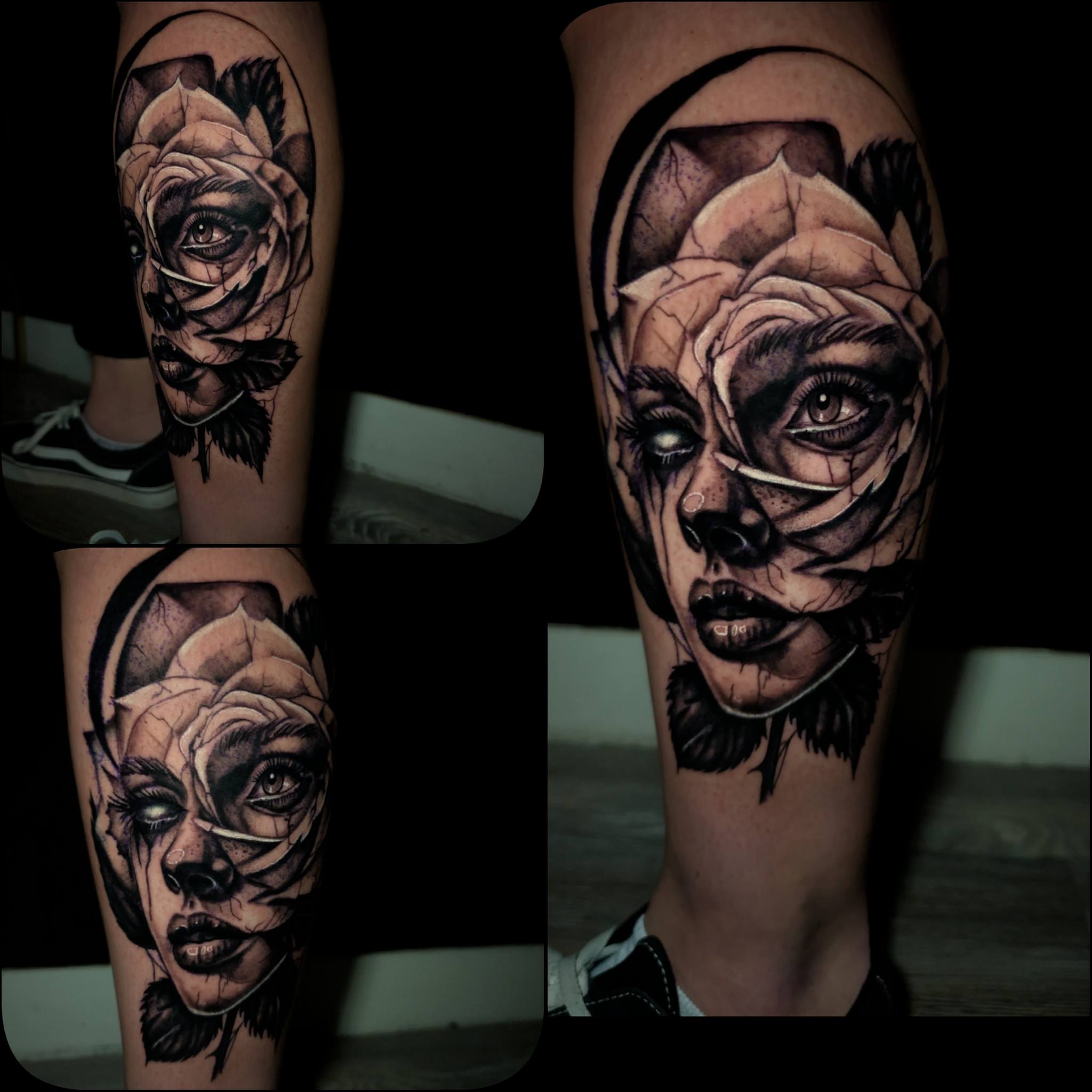 Tattoo by @theinkmason3 — black_and_grey, realism