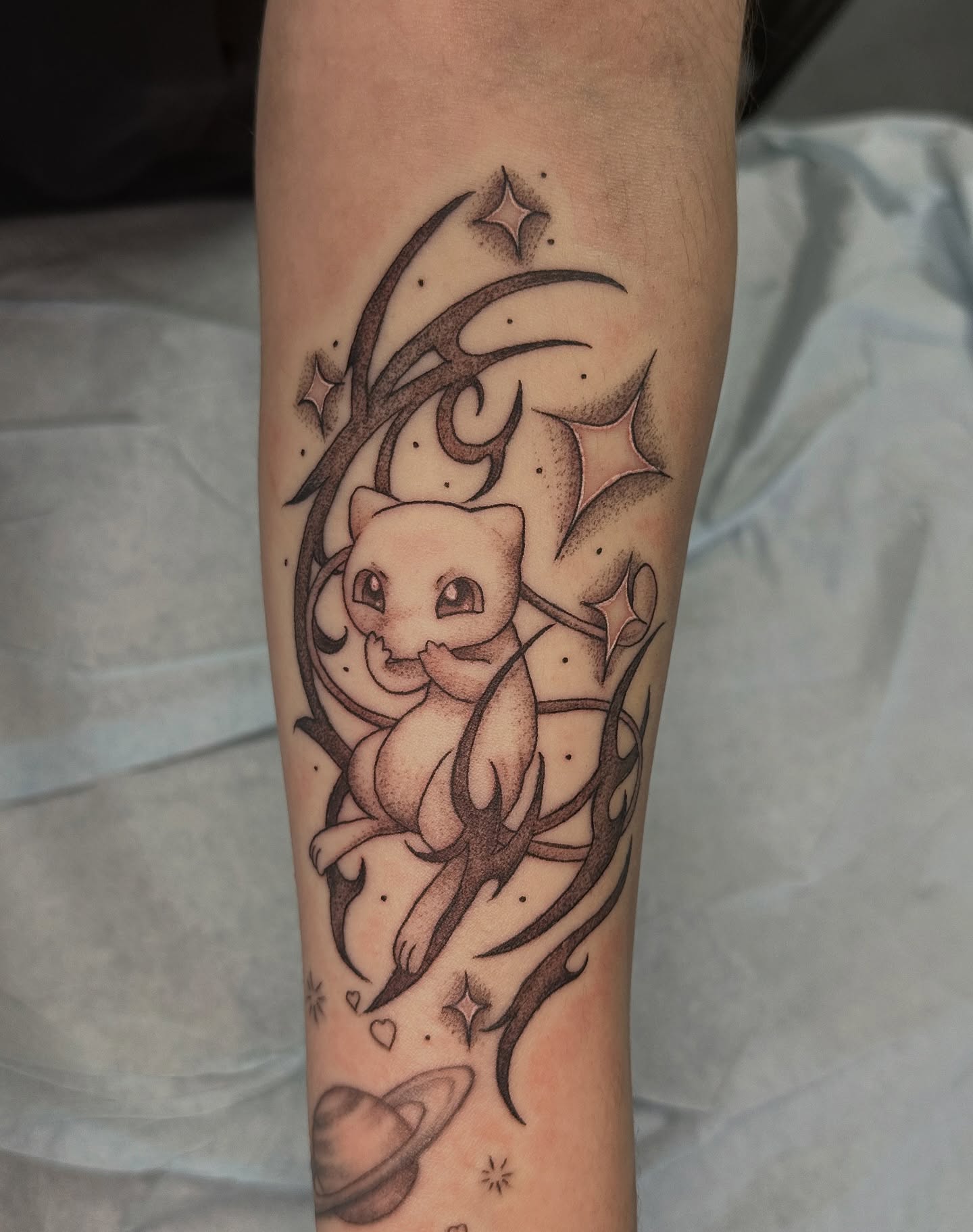Tattoo by @johanna_tattoos — dotwork, black_and_grey
