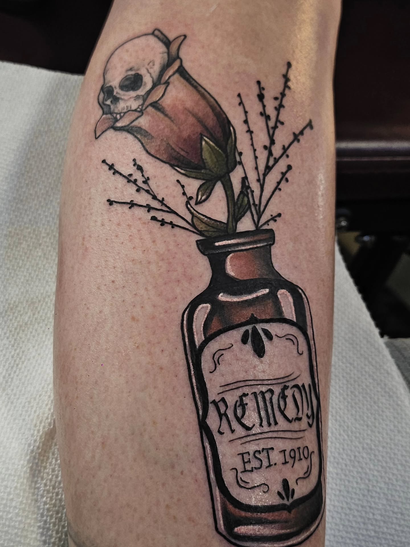 Tattoo by @needleandthorntattoo — black_and_grey