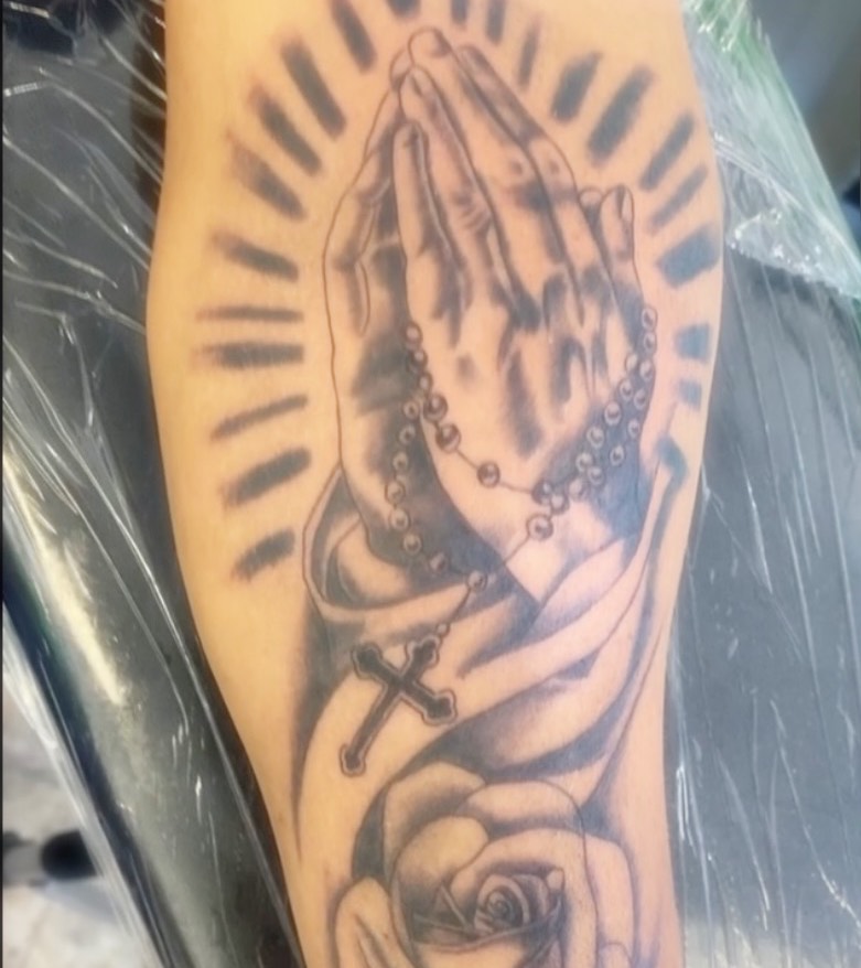 Tattoo by @punky_tattoos — black_and_grey