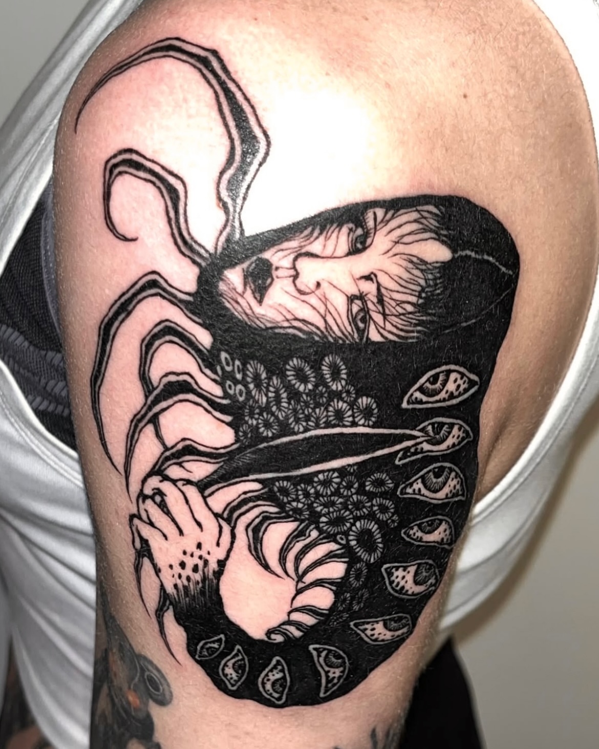 Tattoo by @ssssssssssim5 — black_and_grey, realism